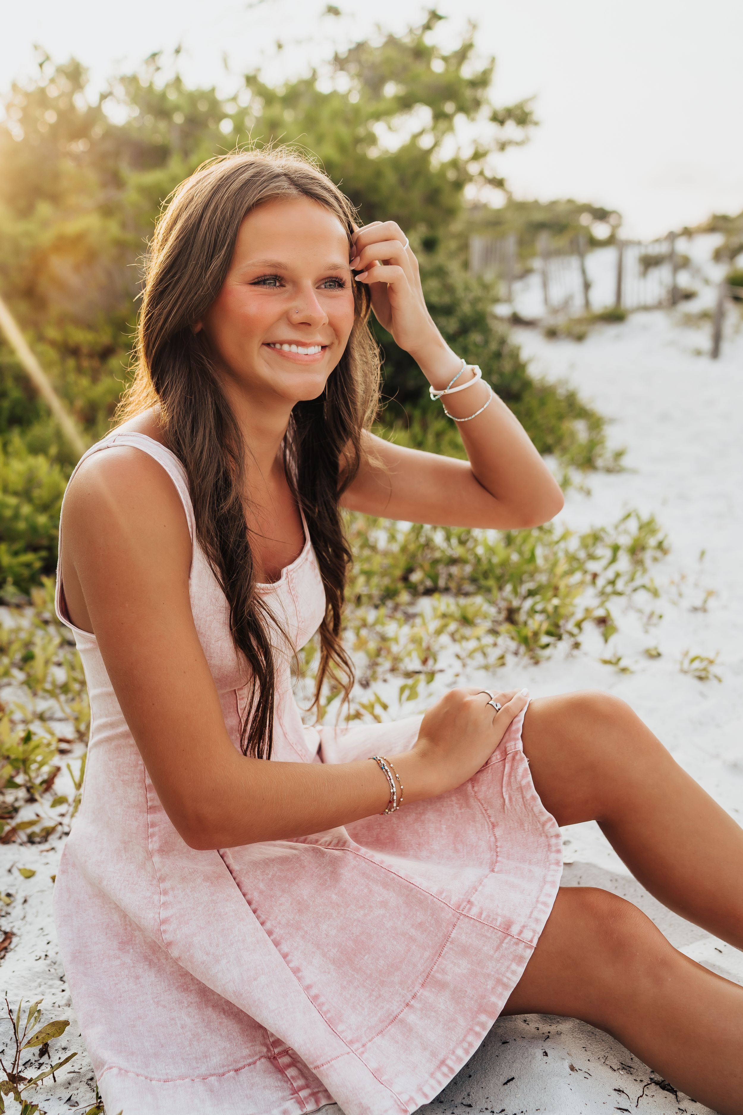 Destin Florida Senior Portrait Photo Session At Henderson Beach State Park Nature Trail