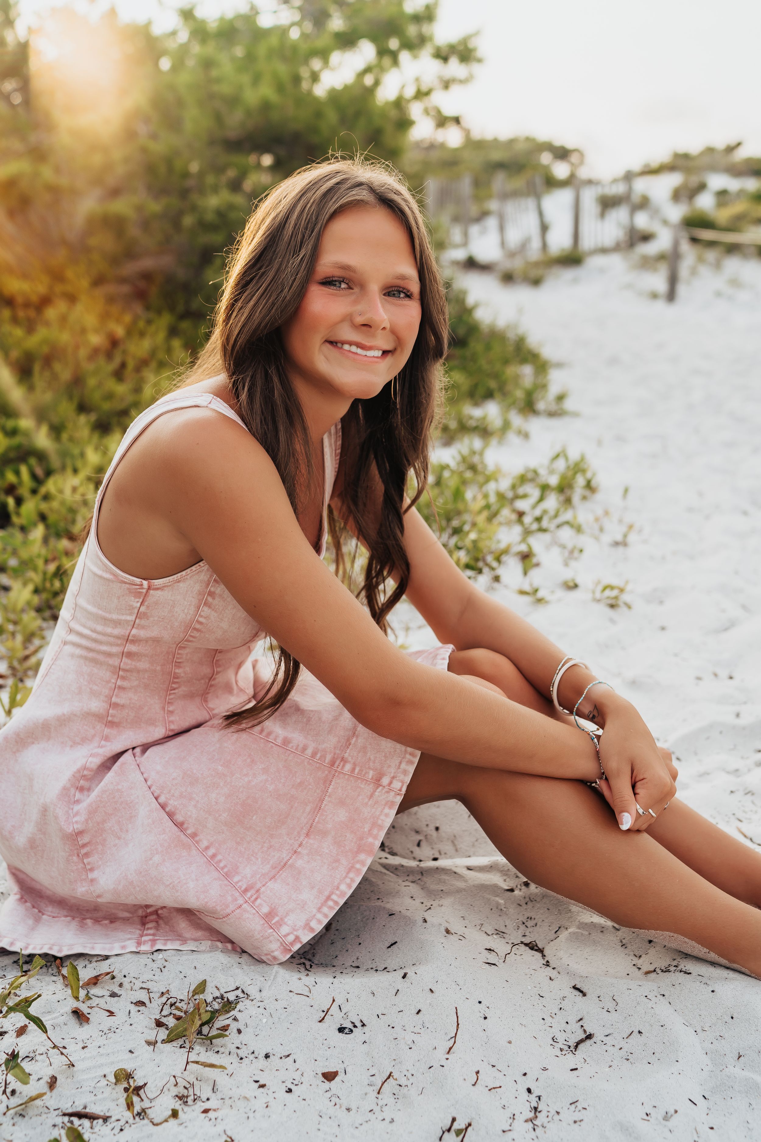 Destin Florida Senior Portrait Photo Session At Henderson Beach State Park Nature Trail