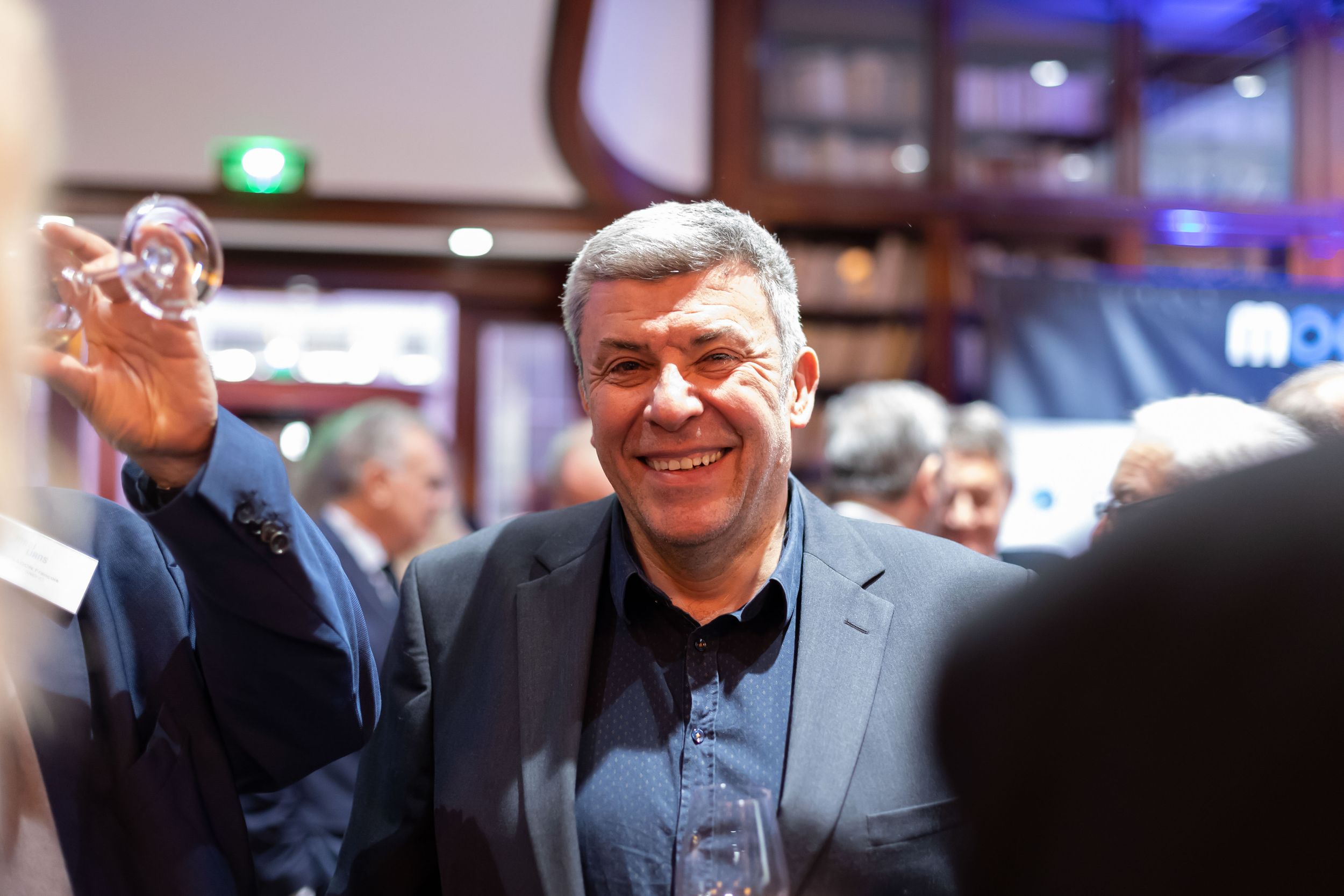 François Allain (RMC Découverte) présent lors de la soirée business Mobilians à Paris.
