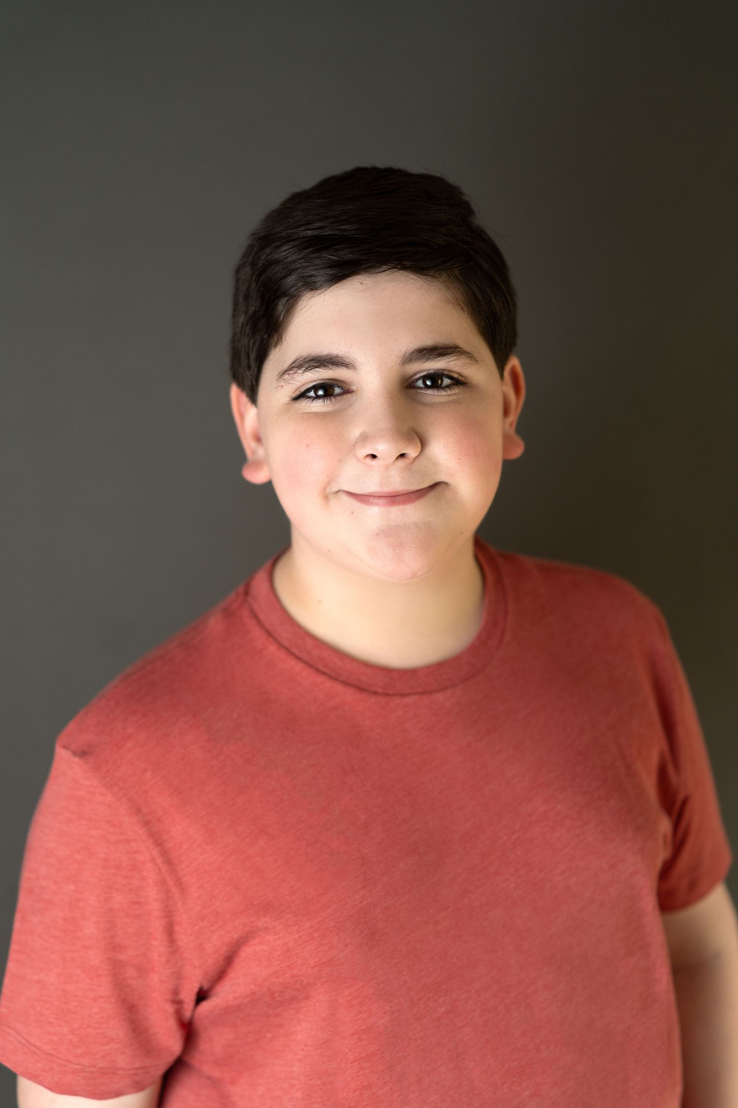 Middle school boy with a headshot session in Marietta GA