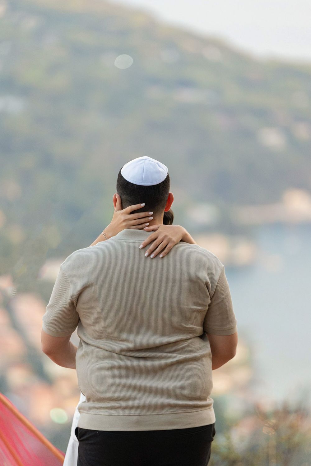 Demande en mariage romantique sur les hauteurs de villefranche sur mer au plateau Saint Michel