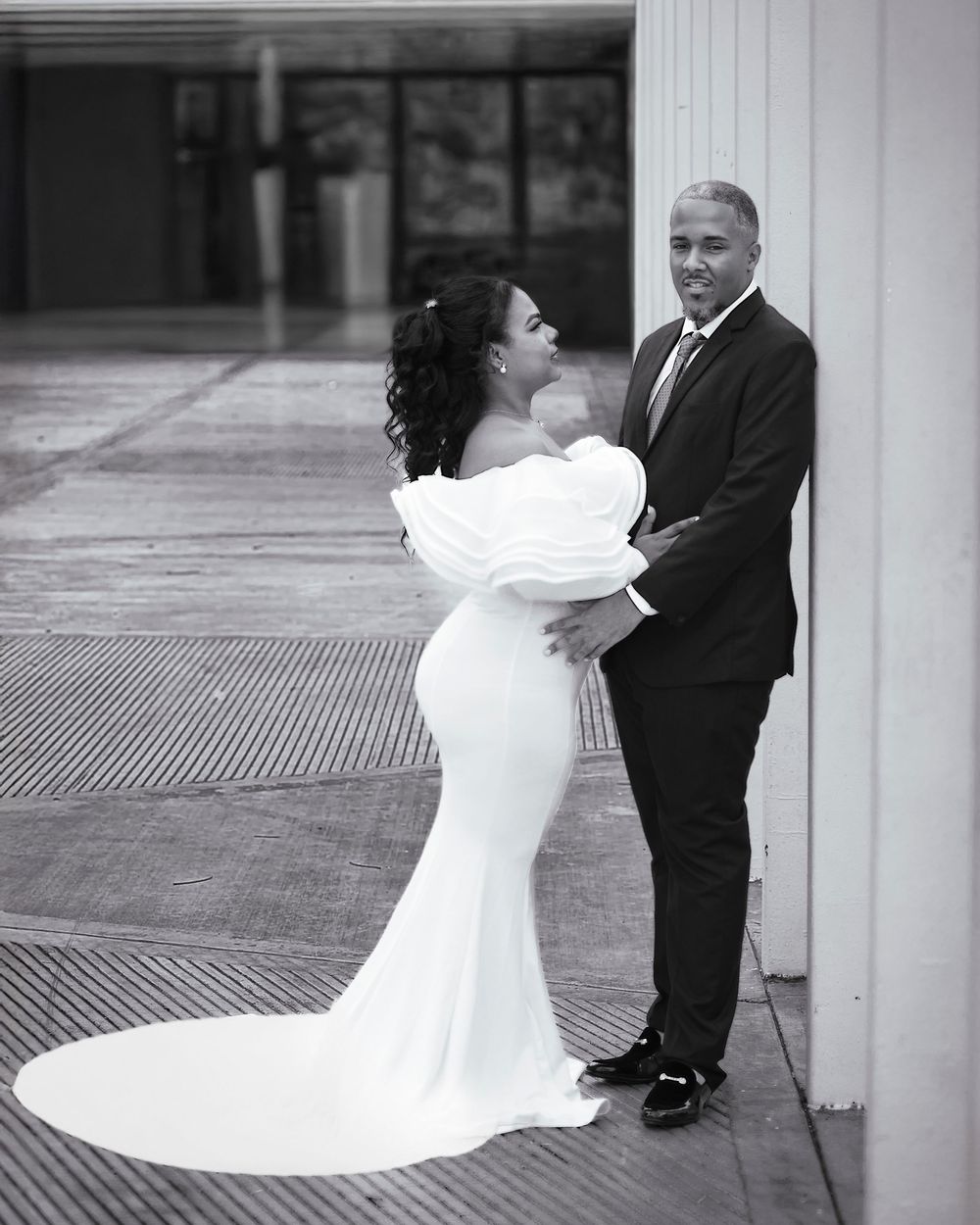 Sesion de fotos boda republica dominicana museo arte moderno blanco y negro