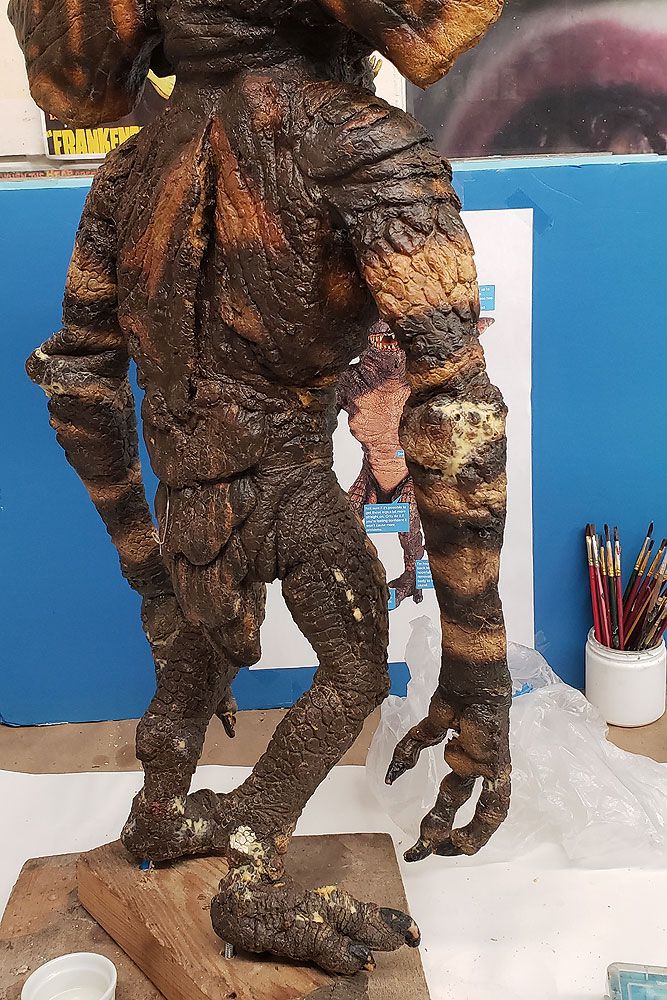 Gremlin restoration showing arm control connections