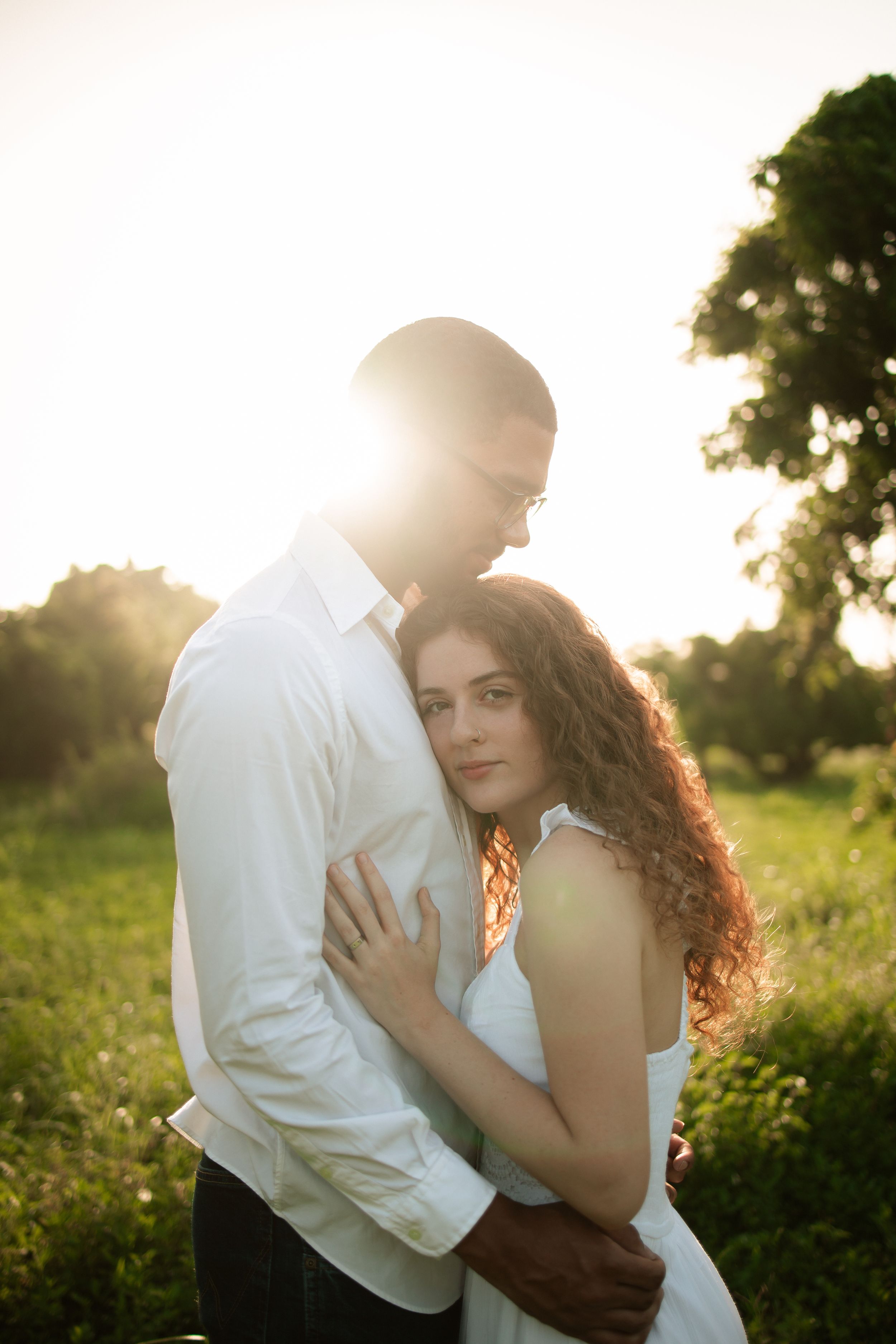 Intimate South Florida engagement photo, cinematic close-up perfect for Pinterest wedding inspiration by MannyPortraits.