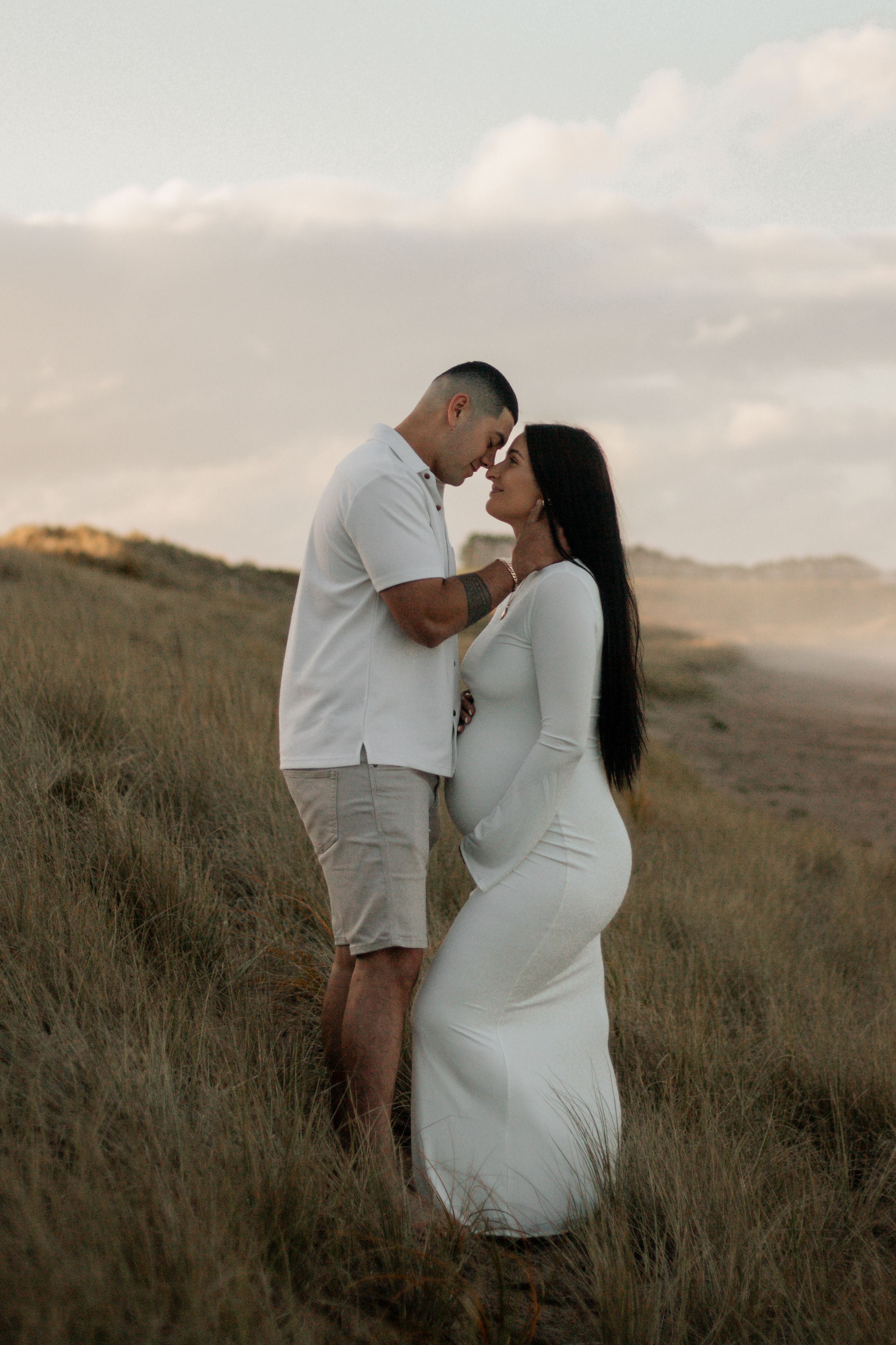 Loving couple pregnancy photoshoot