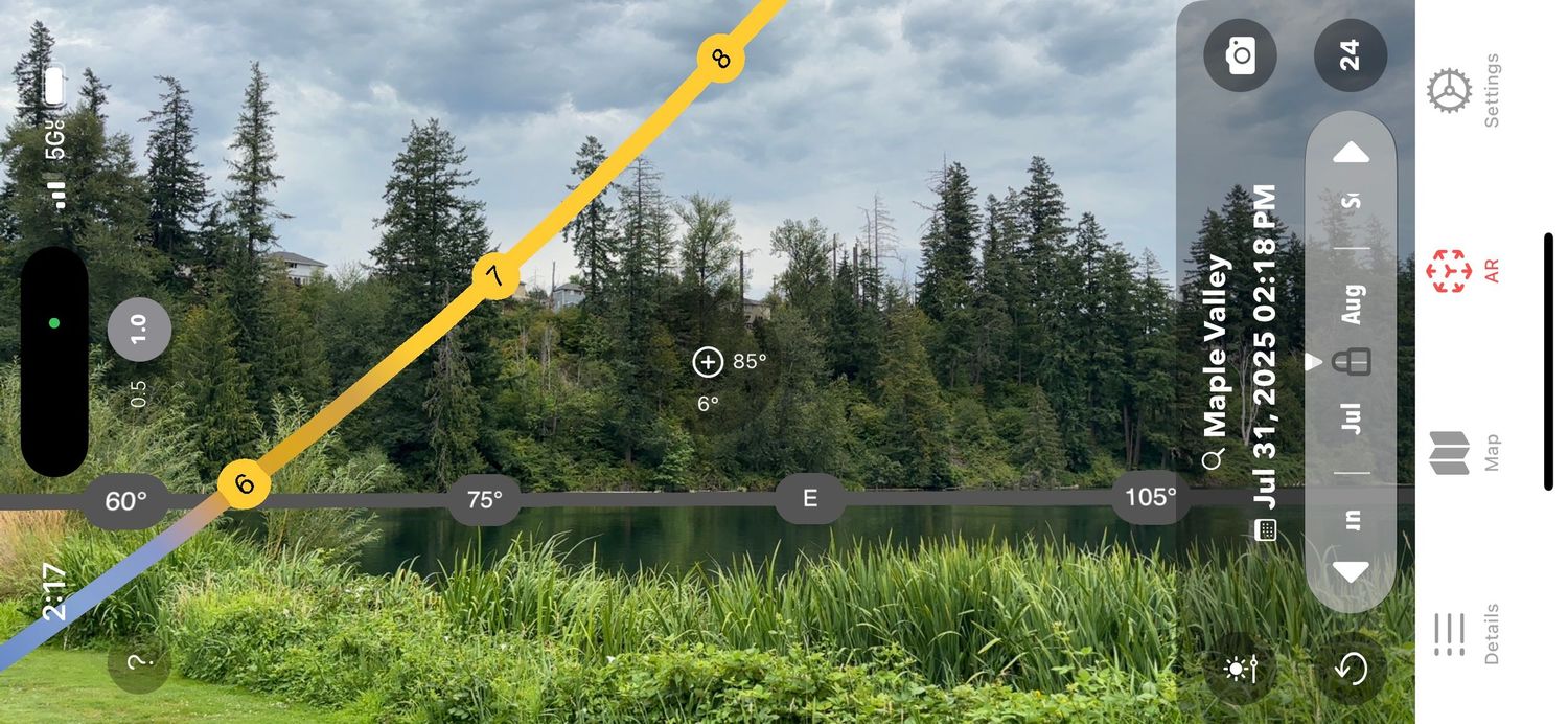 Tracking the movement of the sun.