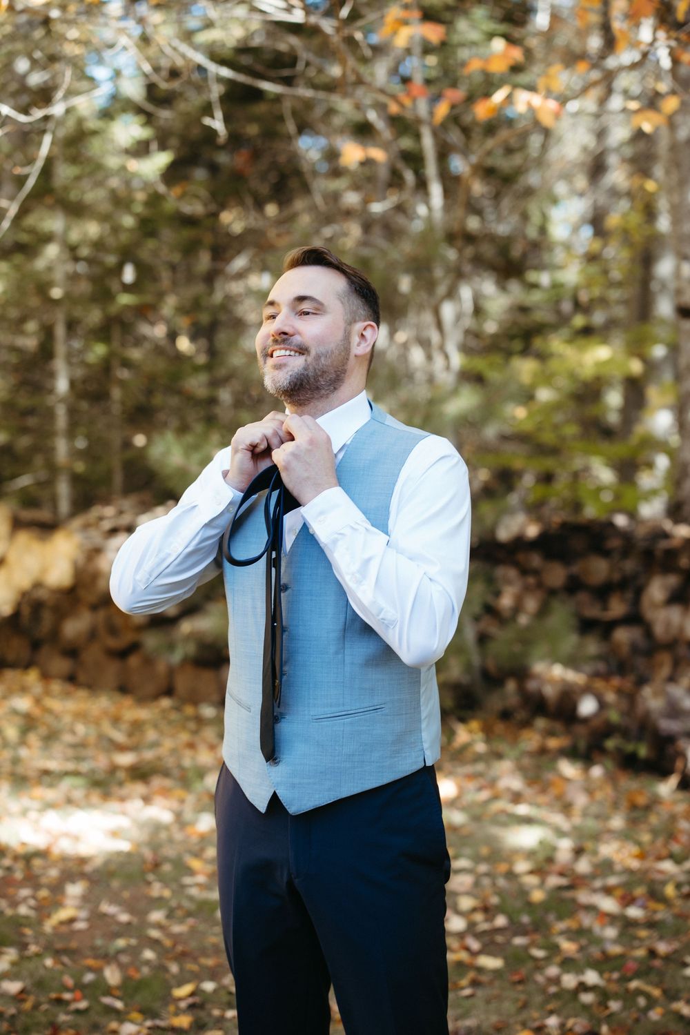 Groom portraits, bright and vivid wedding photography true to life editing, natural wedding photography in Moncton New Brunswick