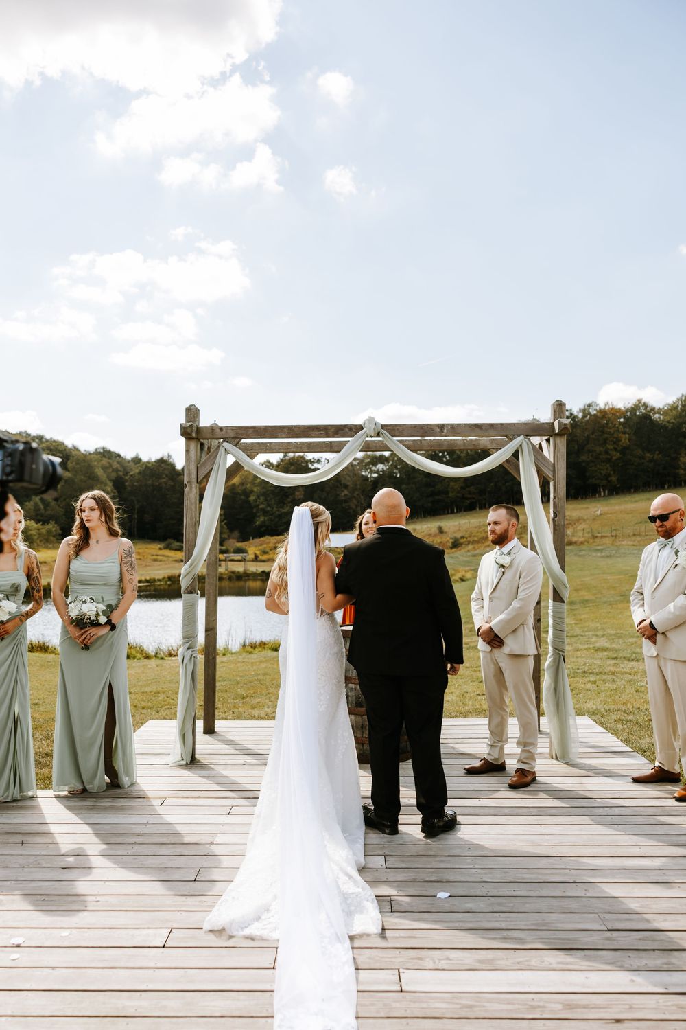 A West Virginia wedding ceremony.