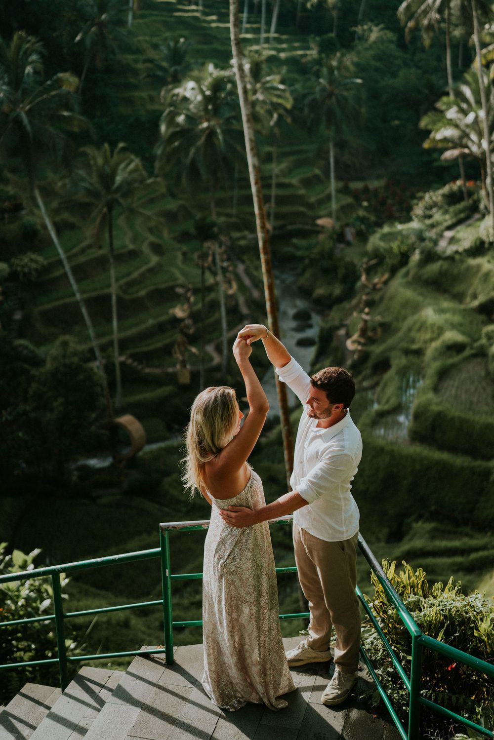 Romantic couple photoshoot in Bali natural setting