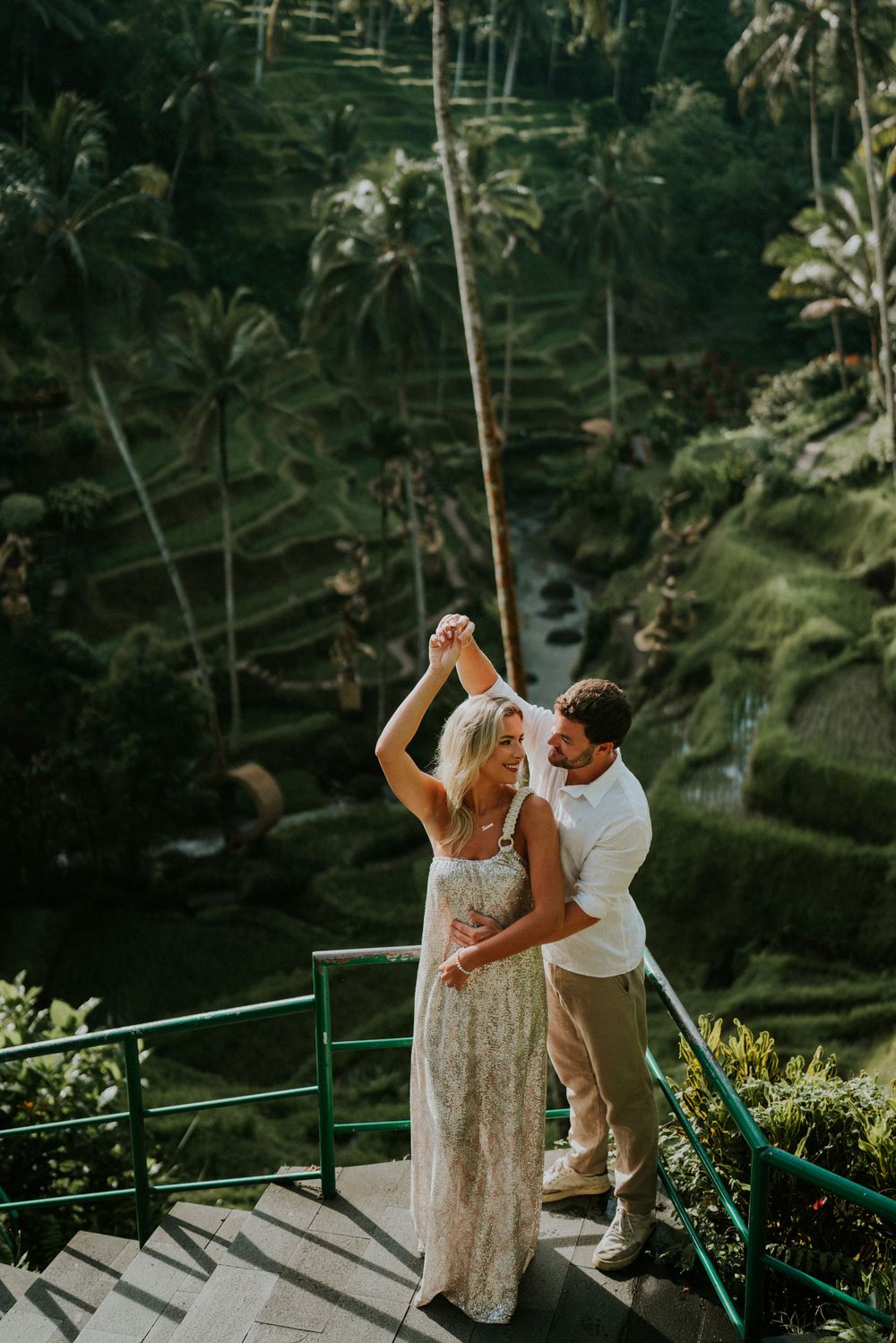 Couple lifestyle photoshoot in Bali natural setting