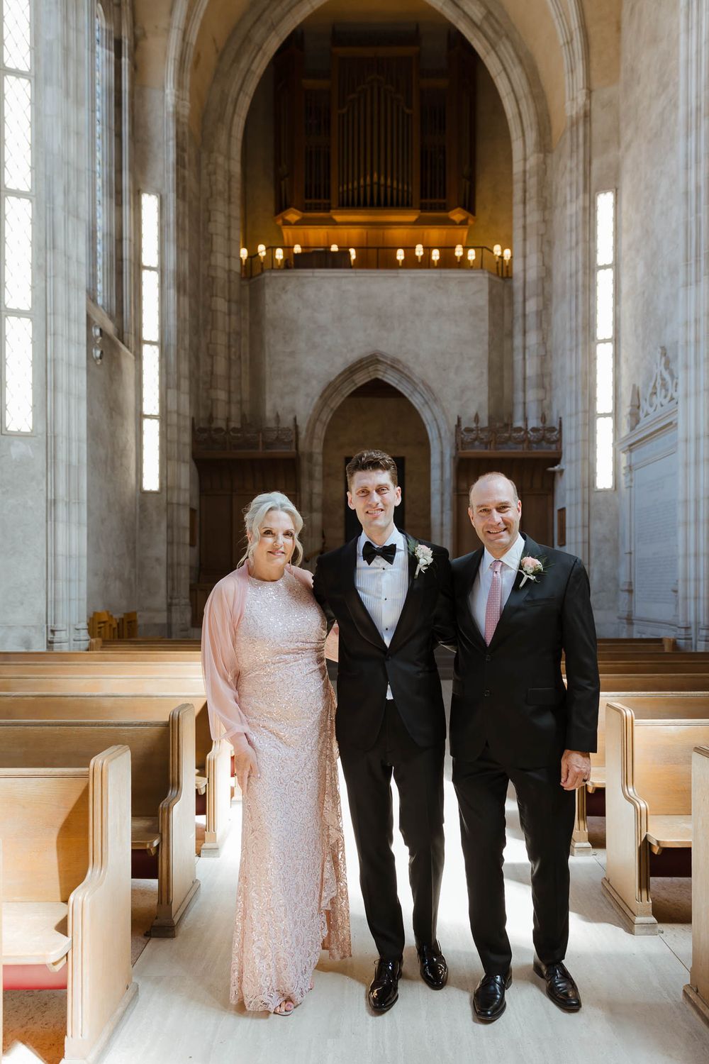 Emotional ceremony at Trinity College Chapel.
