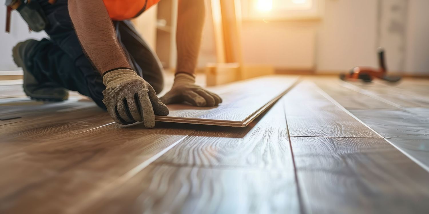 A close-up view of feet walking on a wooden floor in natural sunlight streaming through windows.