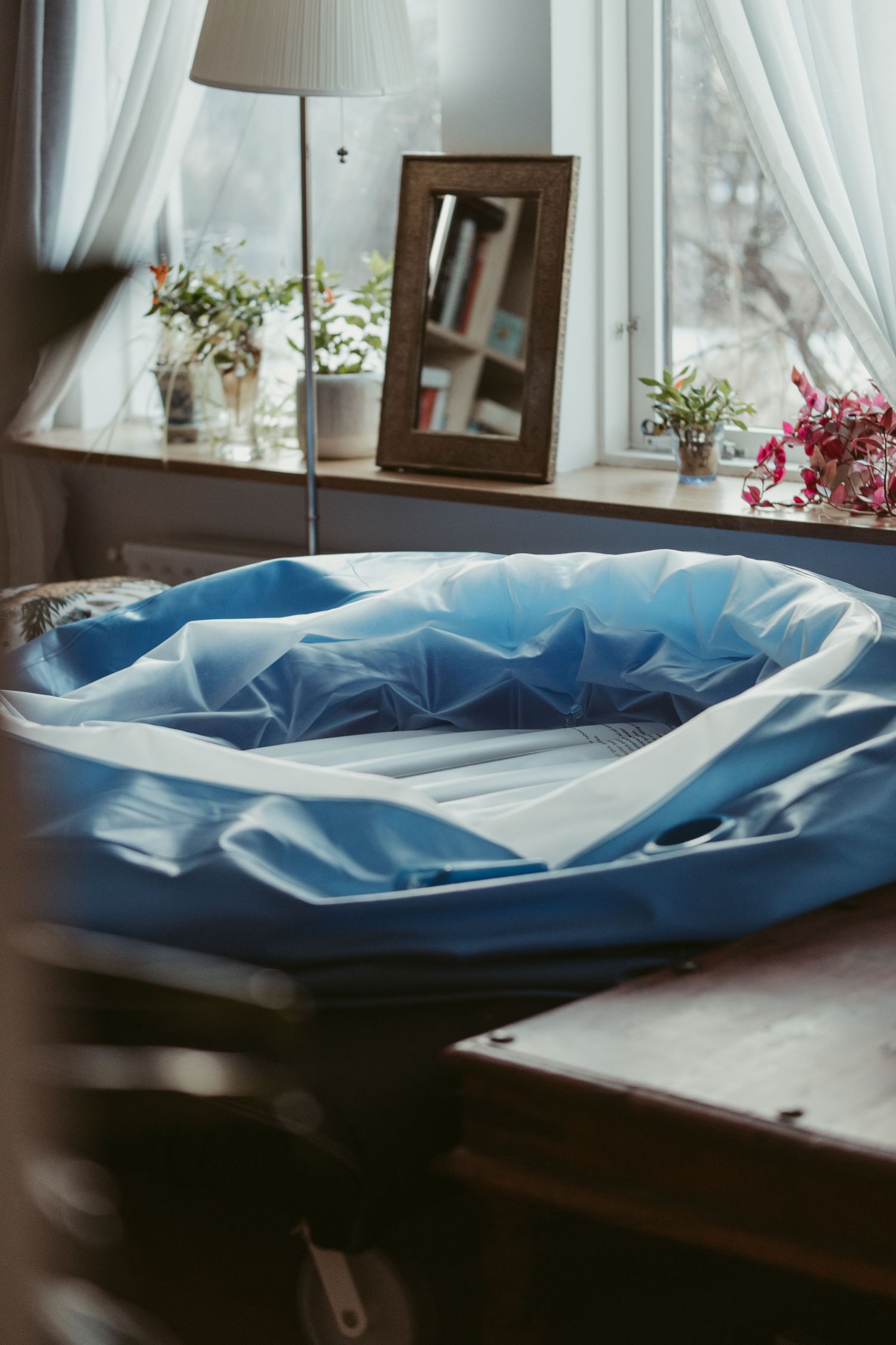 Birthing pool for home births are often borrowed from birthing centers or home birth midwifes here in Iceland. Let me capture that!