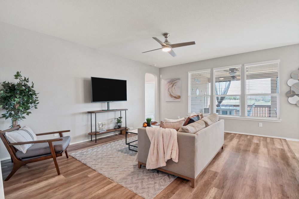 Living Room listing photo in Kyle, TX.