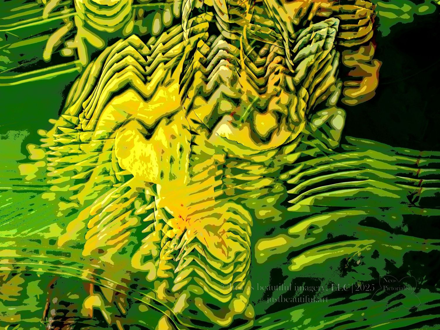 Neo-pictoralism photo of a lily. Sometimes mistakes can be beautiful