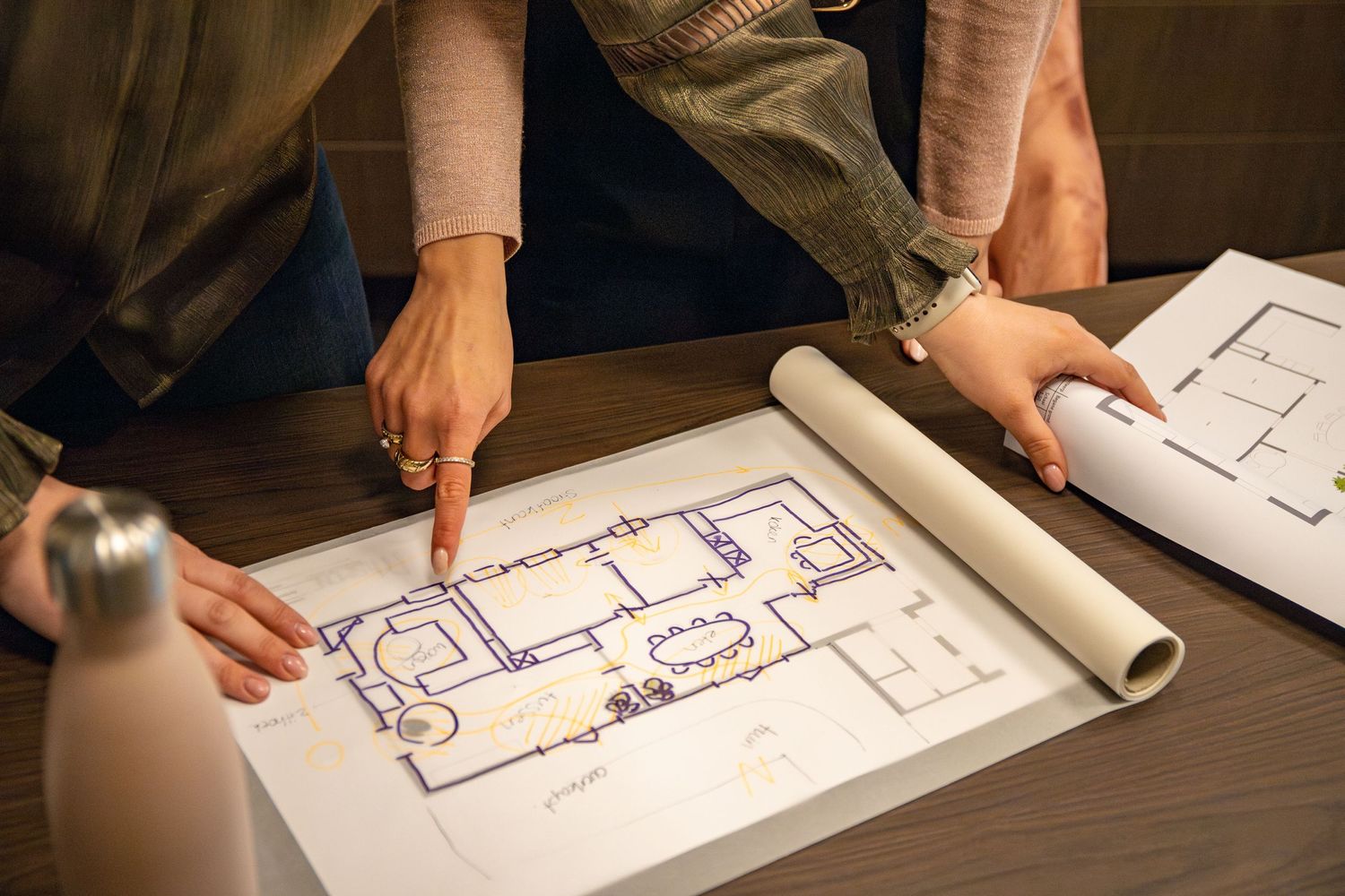 Interieur tekening
