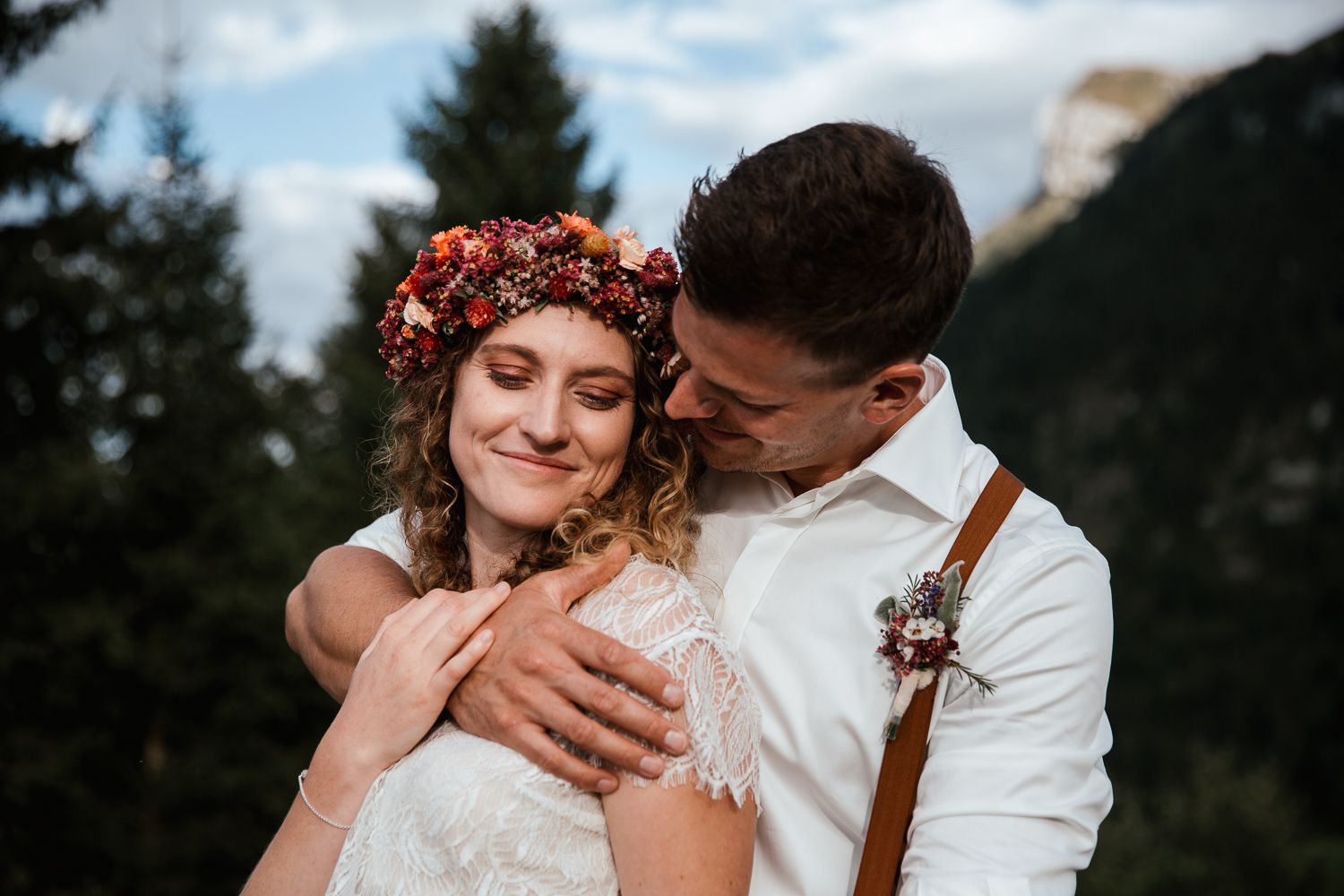 Berghochzeit Alpen Schweiz Emmetten bei Vierwaldstättersee Luzern Anni und Julian Hochzeitsfotografie