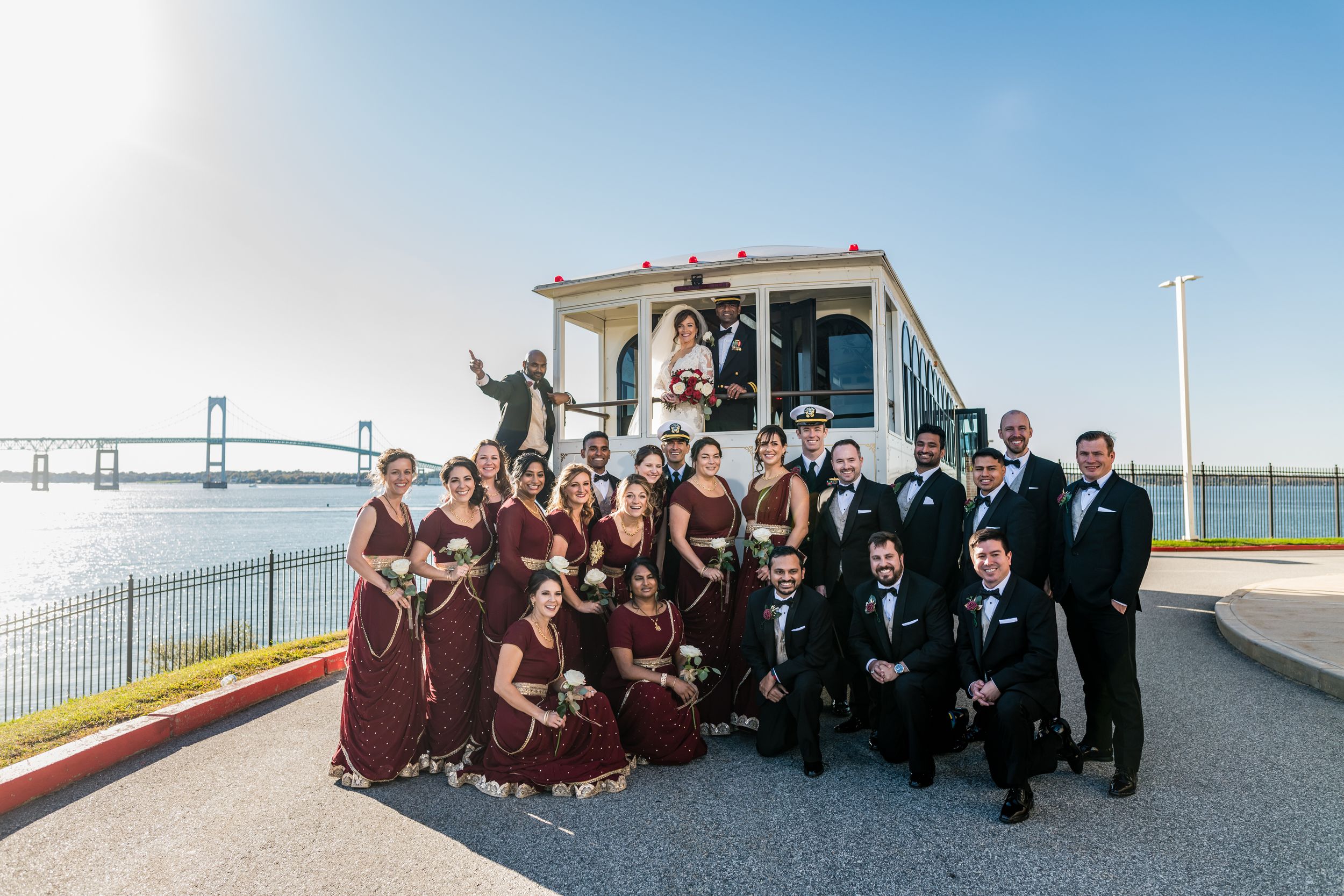 Naval War College Officer's Club wedding in Newport. Luxury military venue photography by Rhode Island photographer Stefy Hilmer.