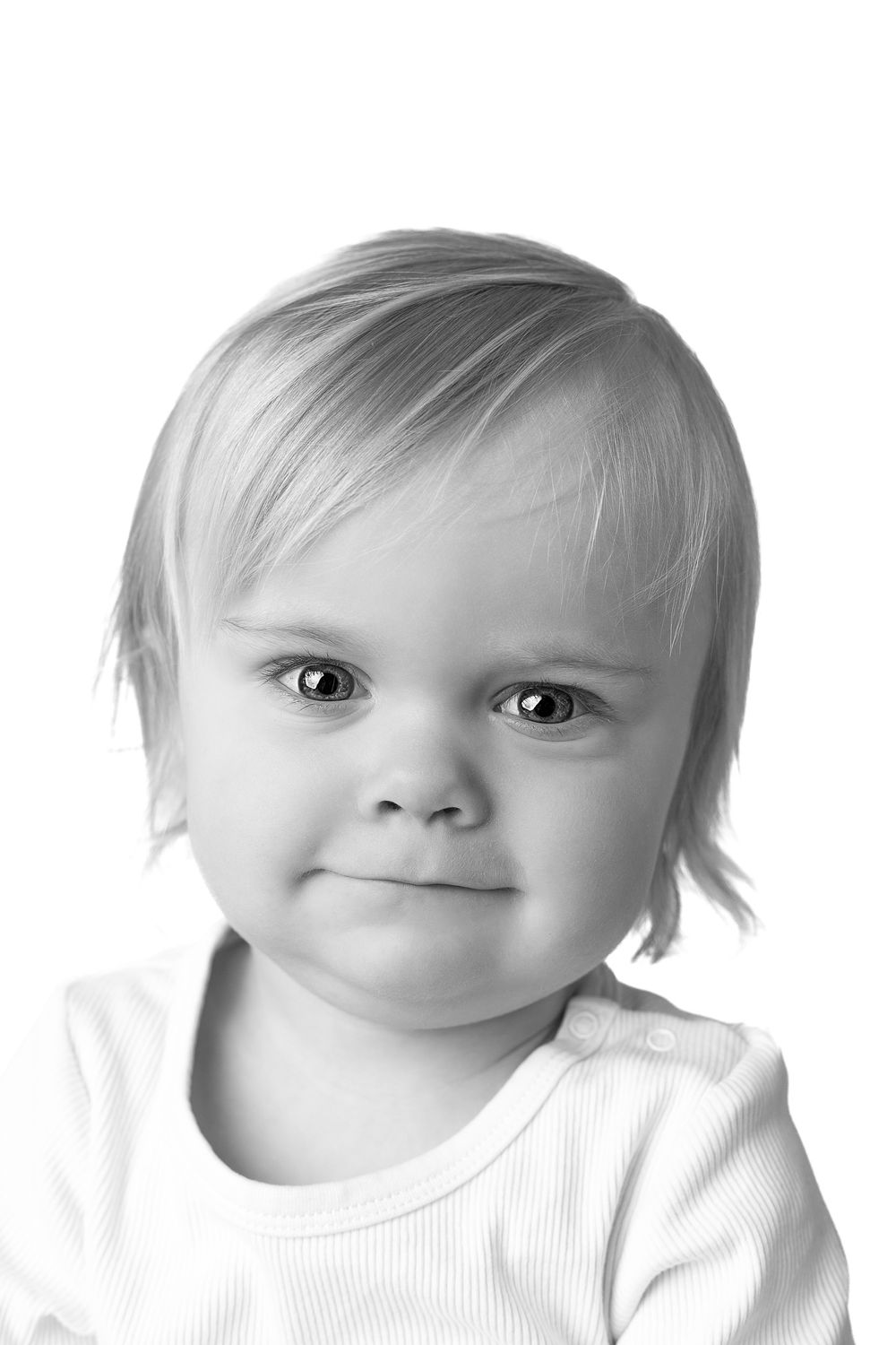 Barnfotografering. 1 årsfotografering. Fotograf Maria Lantz, Studio i Trekanten, Kalmar, Småland.