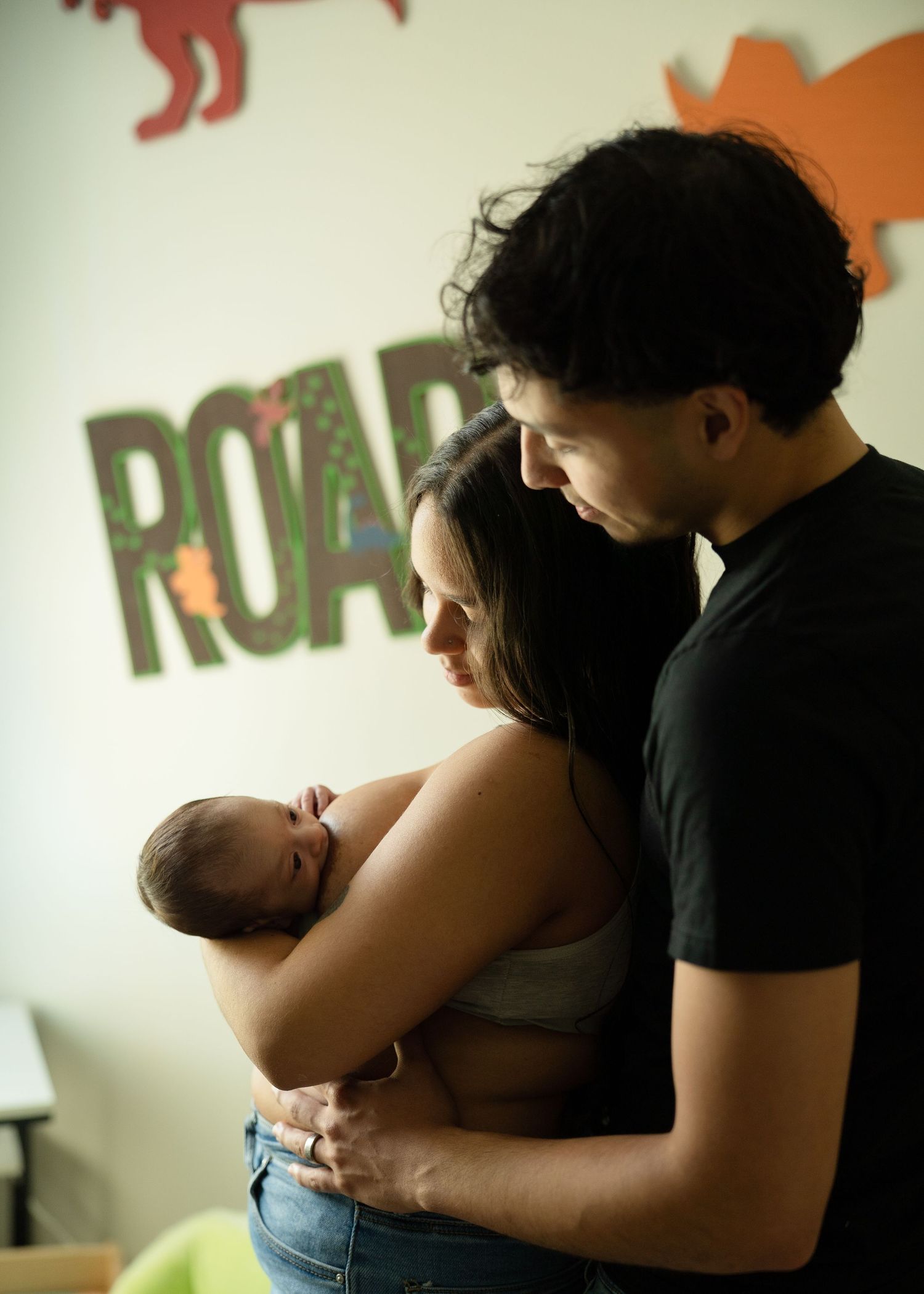 Cozy nursery newborn photos captured in Houston in-home photography session
