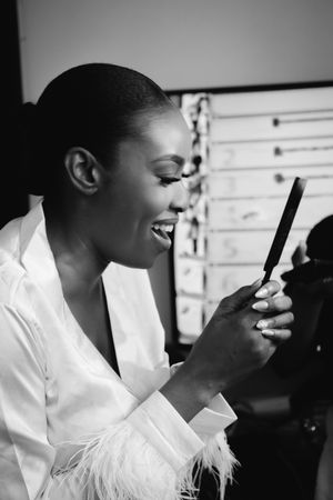 Lagos wedding photographer capturing a joyful couple's special day with vibrant colors and candid moments.