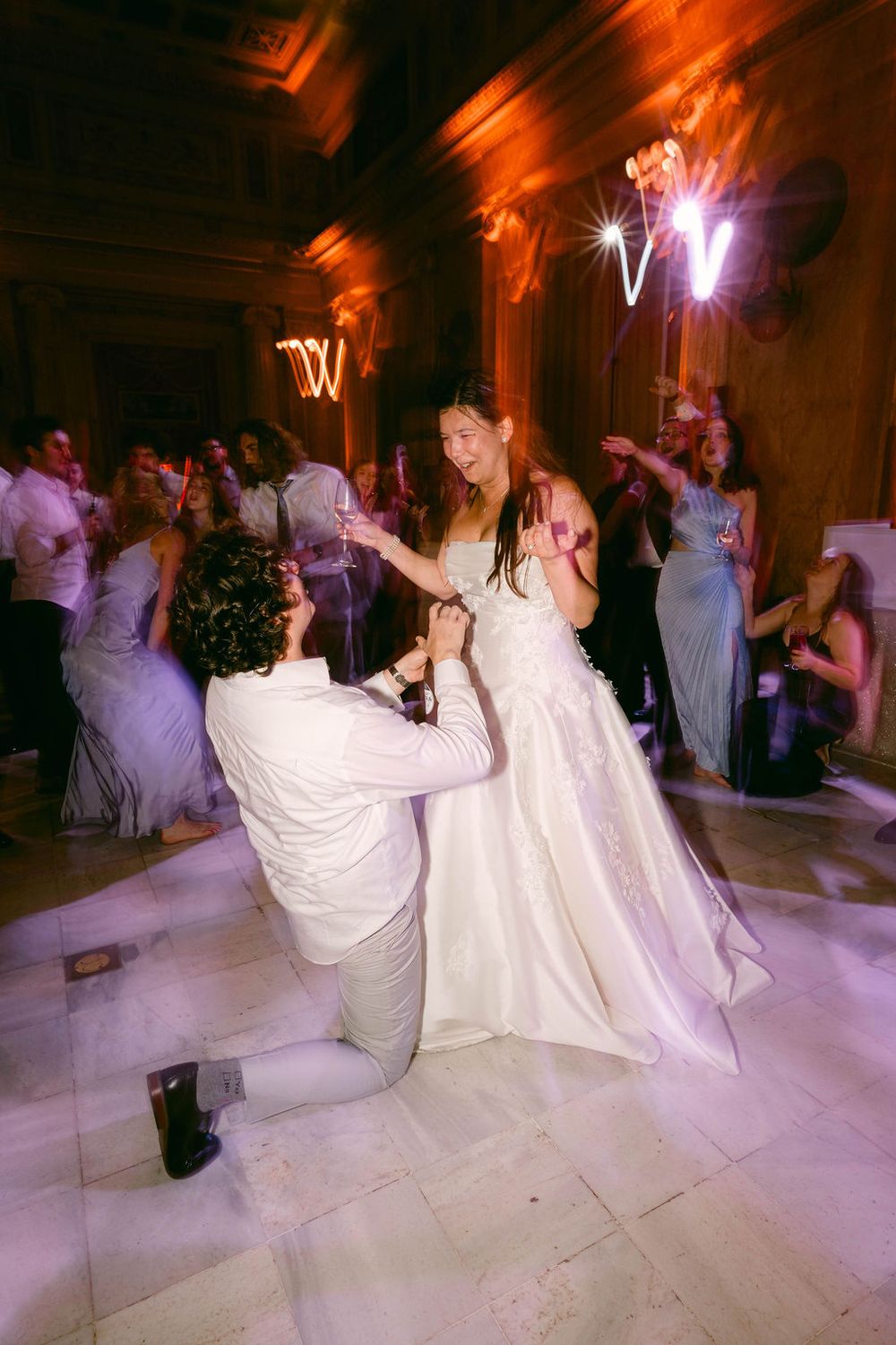 union station bridesmaid dress rentals This Union Station Wedding Included a Silent Disco