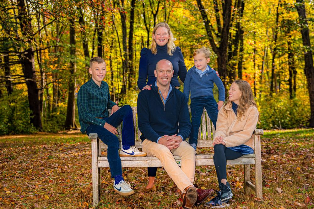 Fairfield County photographer Dariusz Terepka capturing natural family moments in autumn in Fairfield Audubon Society.