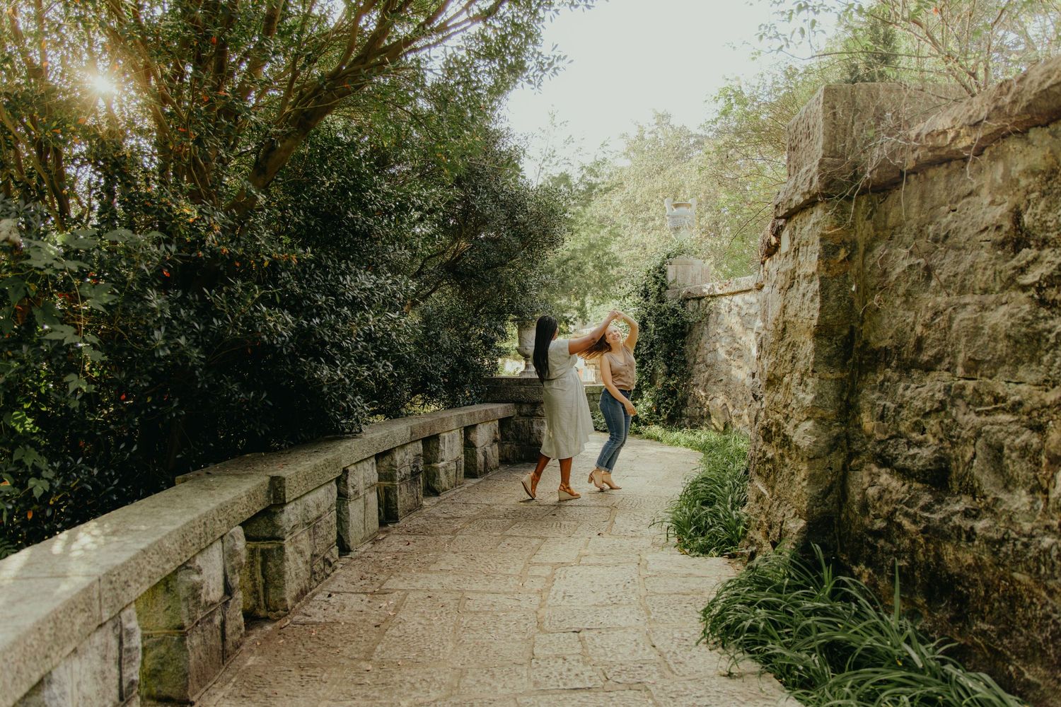 engagement session in Maymont Park in Richmond Virginia