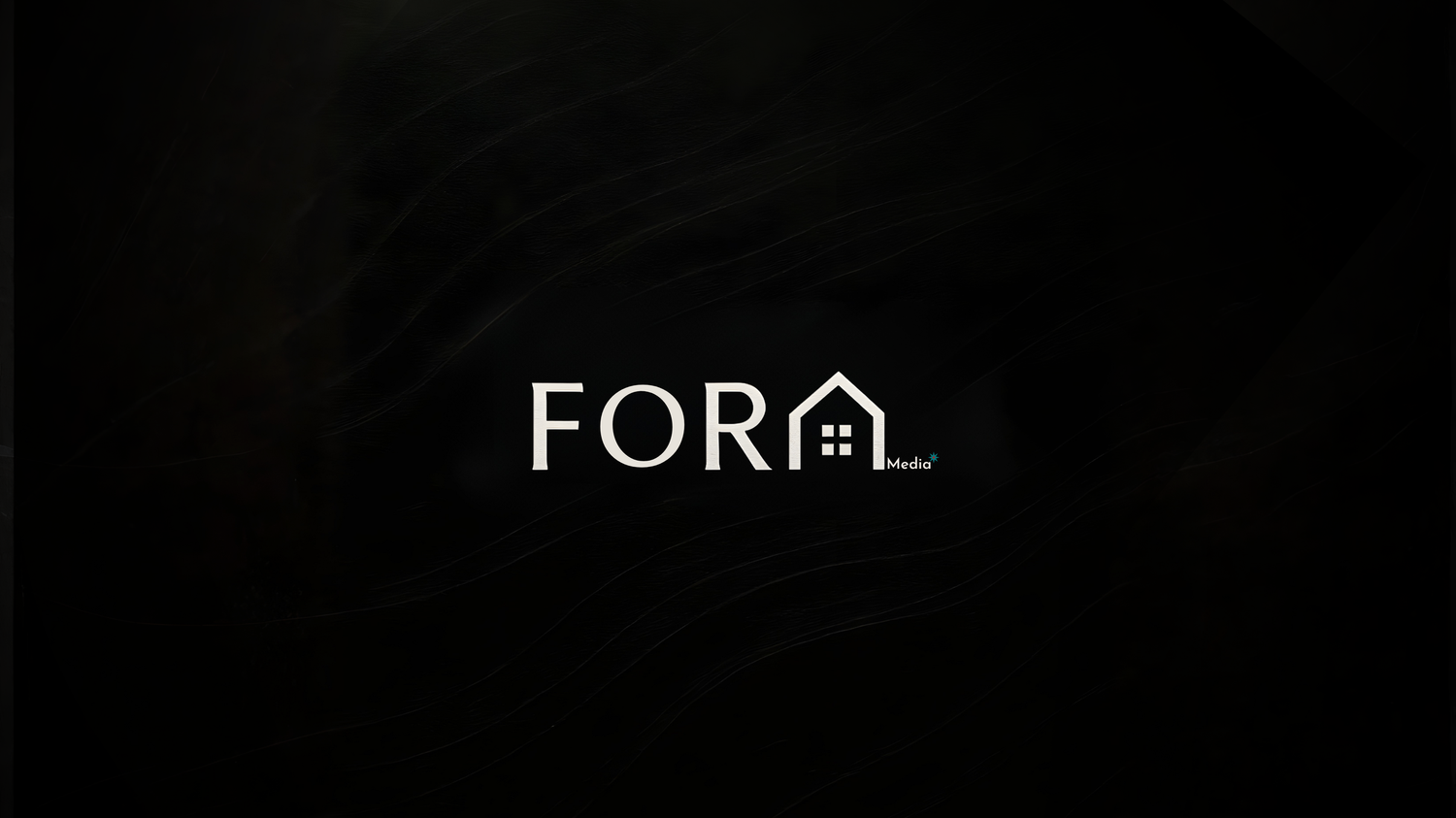 FOR Real Estate logo displayed in white on a dark background.
