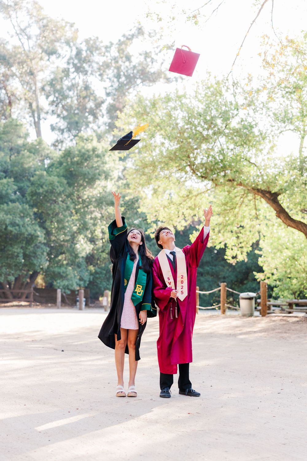 High school and college graduates at Corriganville Park in Simi Valley celebrating milestones with outdoor portraits.