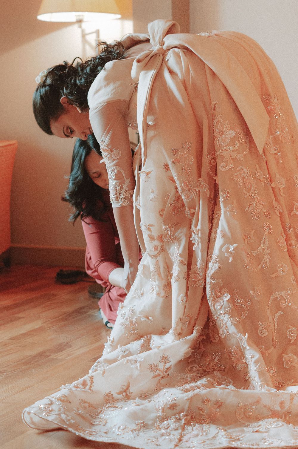 photographie de mariage, robe de la mariée
