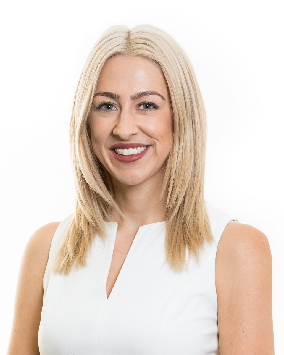 Headshot on white background