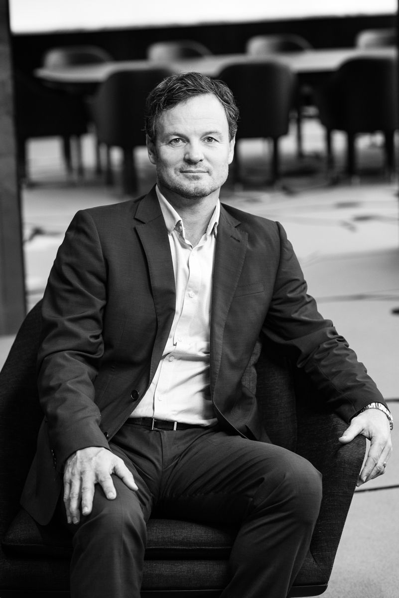 Corporate professional during a branding location shoot