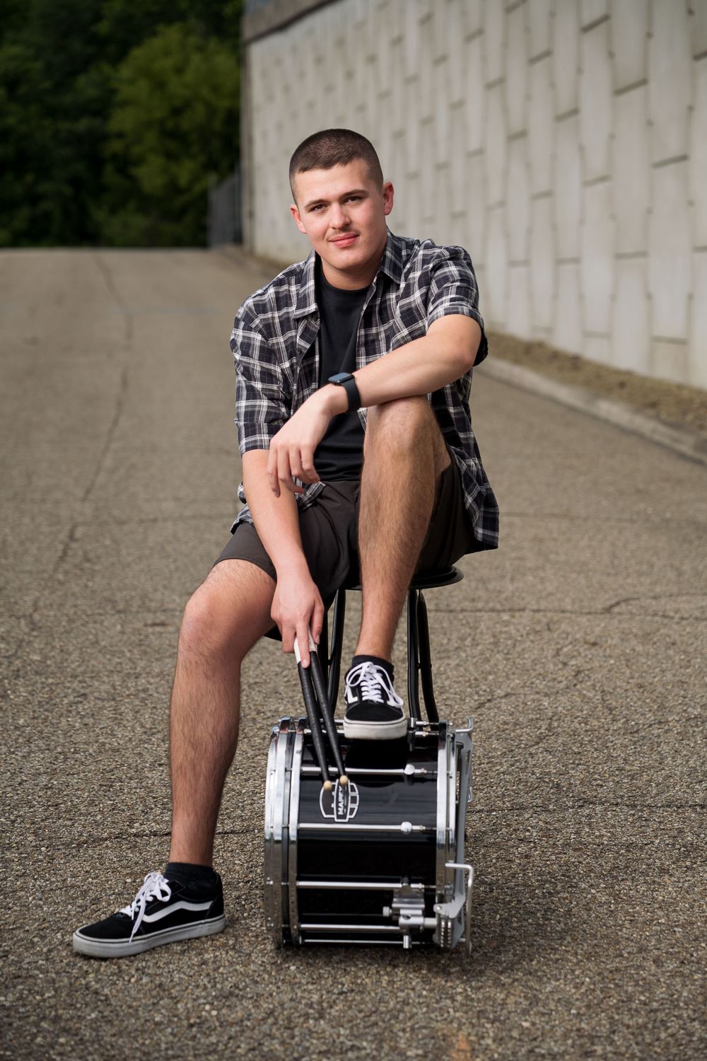 Senior session with drums