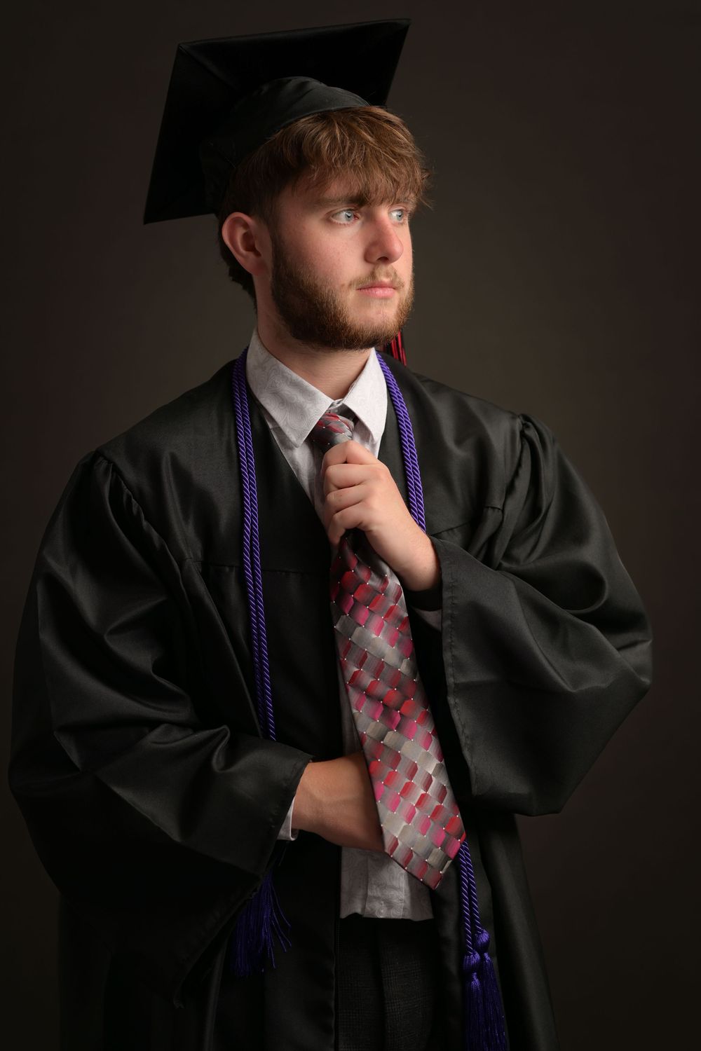 Cap and gown studio session