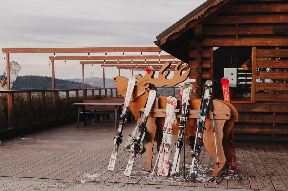 Górna stacja wyciągu narciarskiego Kompleks Beskid