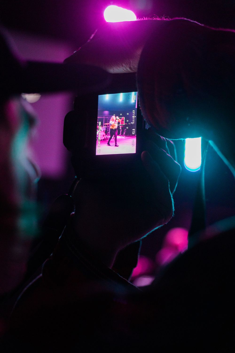 getting a behind the scenes look into what a photographer sees at Artisan Church