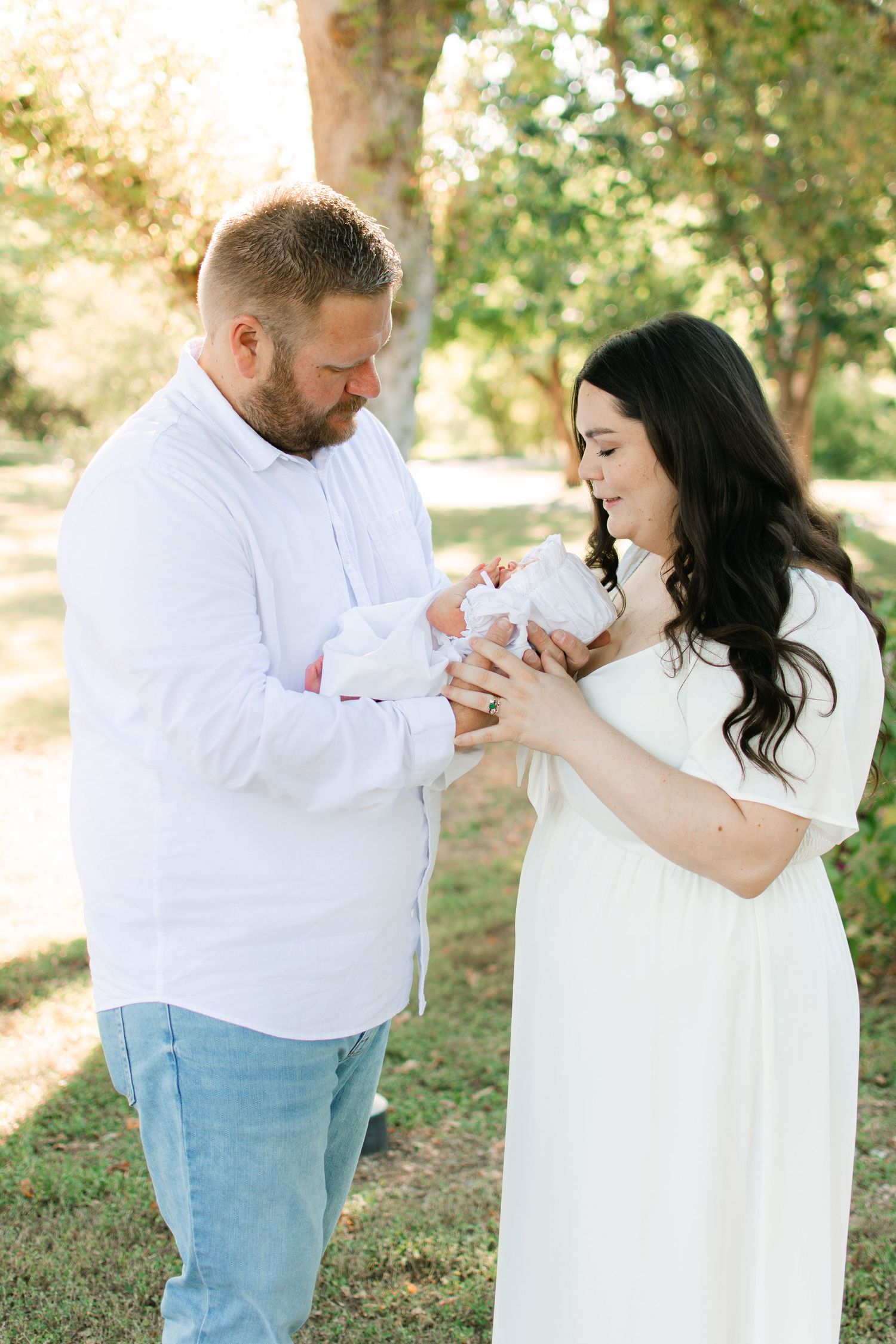 newborn texas hill country family photos
