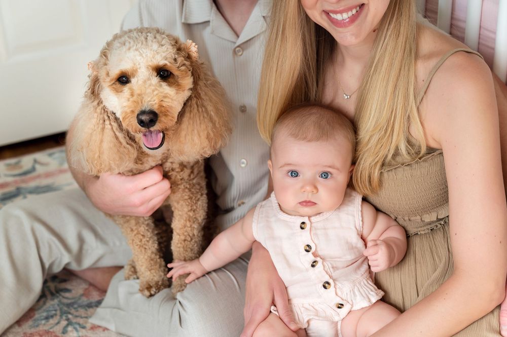 lifestyle baby photoshoot in nursery in pittsburgh