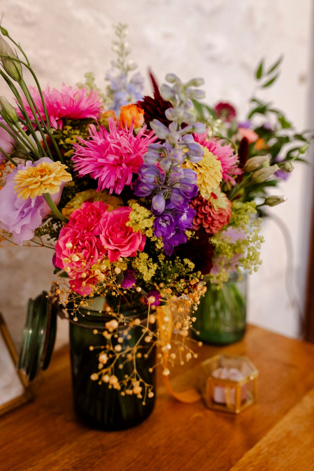 Bouquet de fleur mariage coloré par Les Mots qui Fleurissent