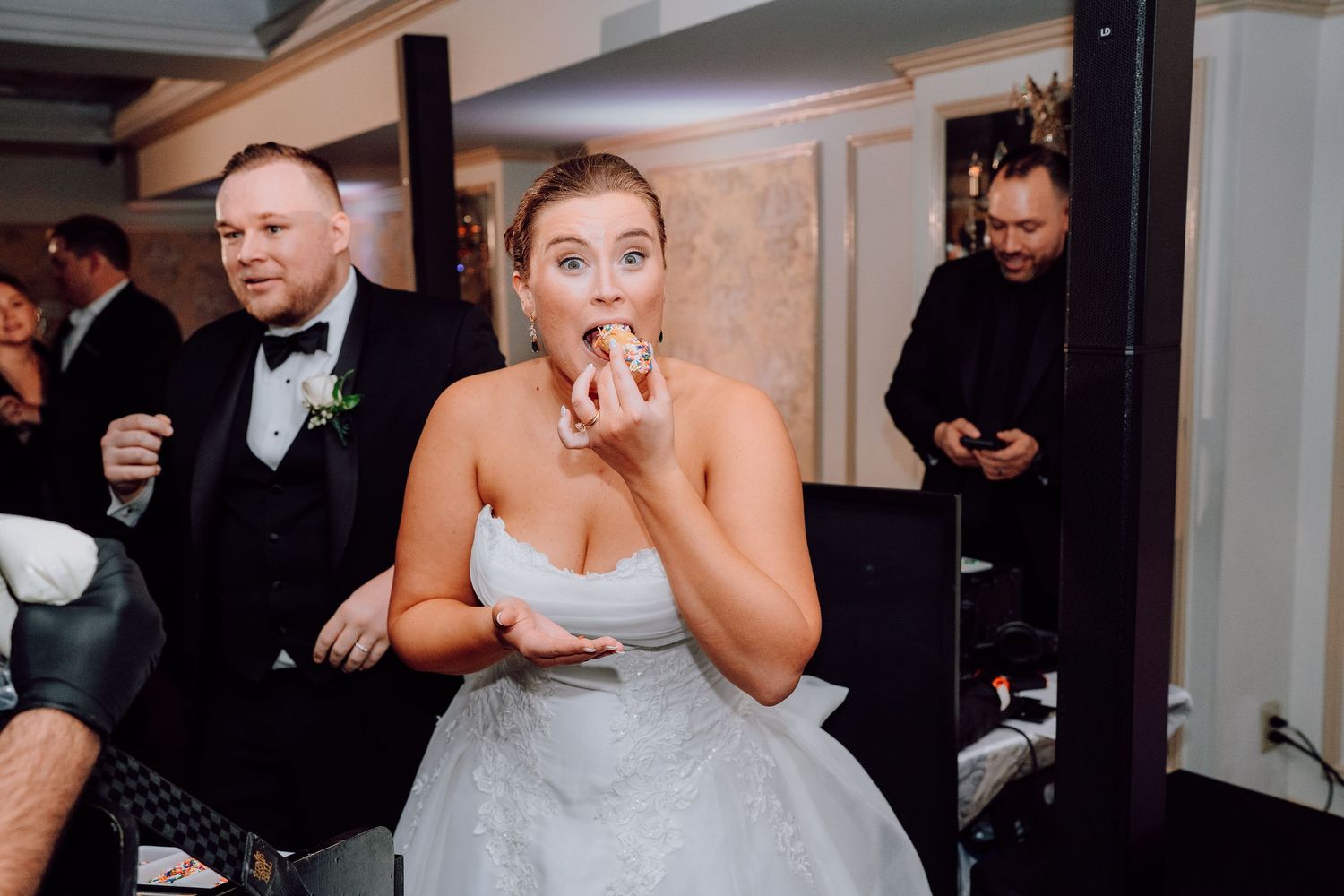 Romantic winter wedding at Olde Mill Inn in Basking Ridge, NJ. See timeless wedding photos and get inspiration for your New Jersey wedding.