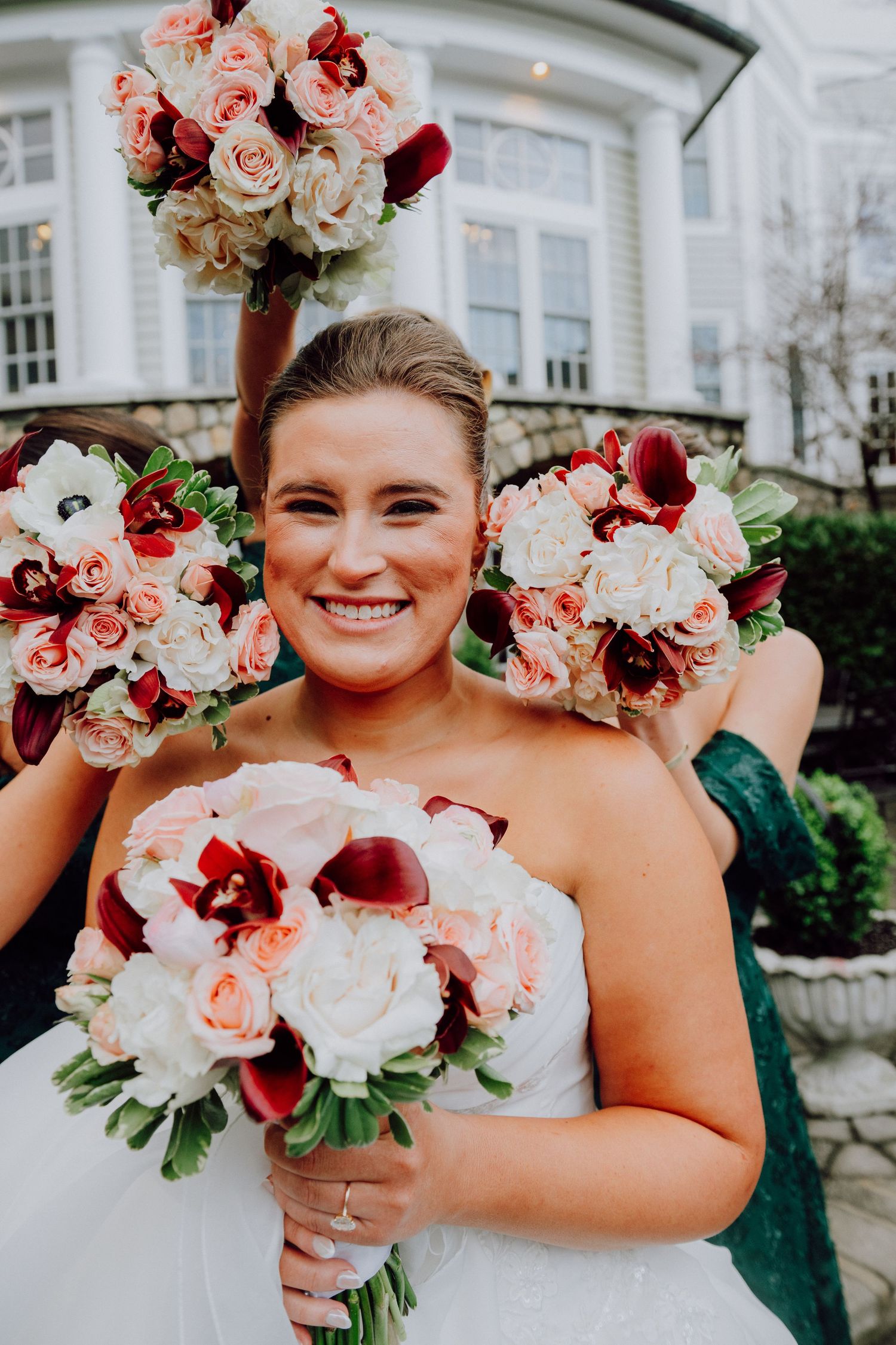 Romantic winter wedding at Olde Mill Inn in Basking Ridge, NJ. See timeless wedding photos and get inspiration for your New Jersey wedding.