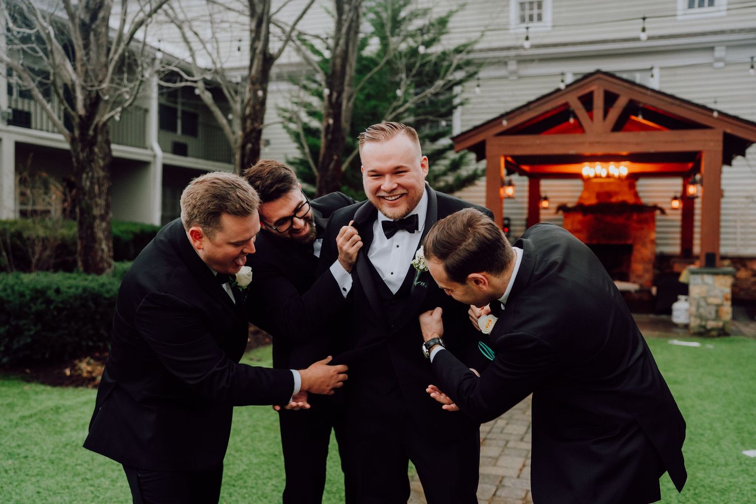 Romantic winter wedding at Olde Mill Inn in Basking Ridge, NJ. See timeless wedding photos and get inspiration for your New Jersey wedding.