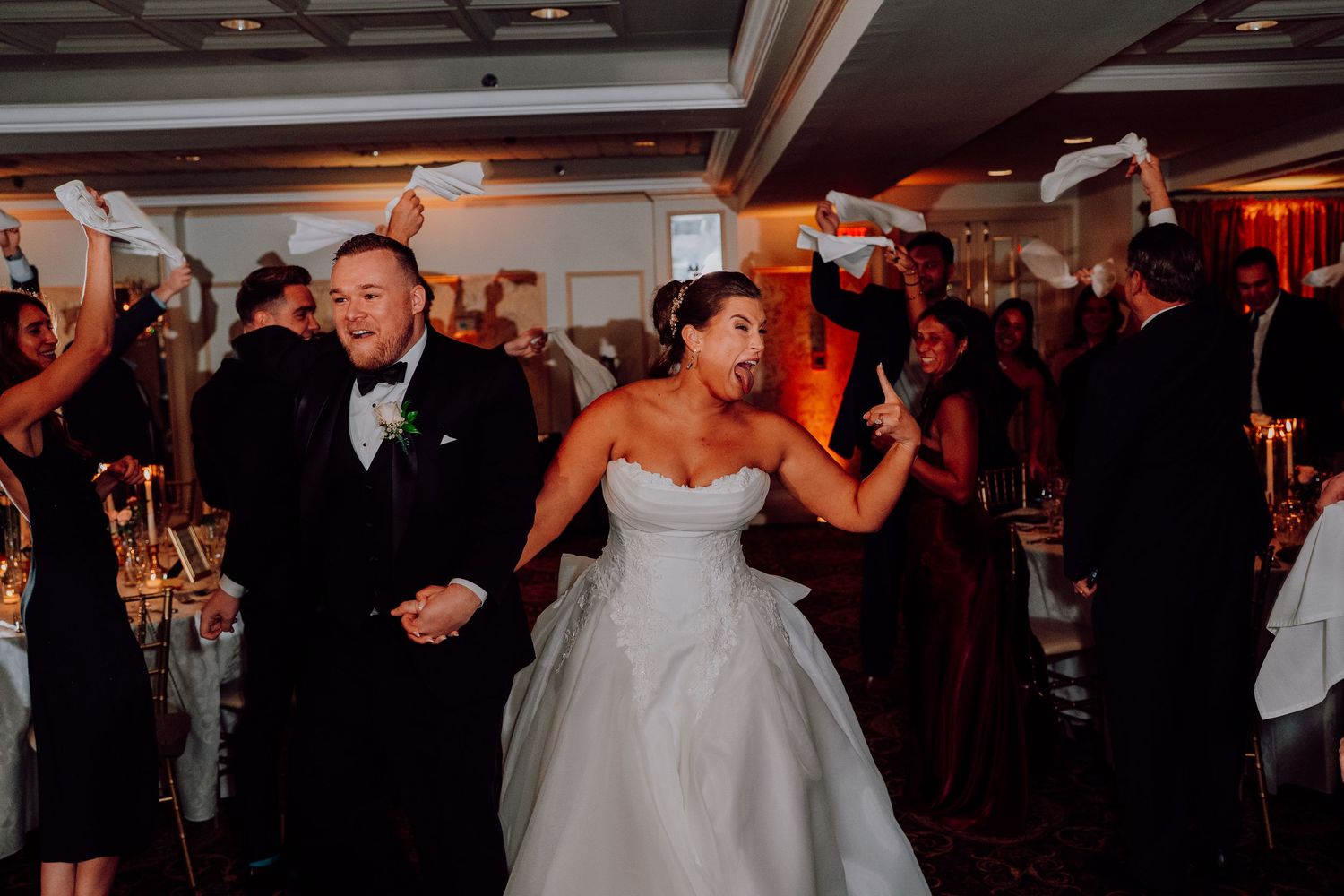 Romantic winter wedding at Olde Mill Inn in Basking Ridge, NJ. See timeless wedding photos and get inspiration for your New Jersey wedding.