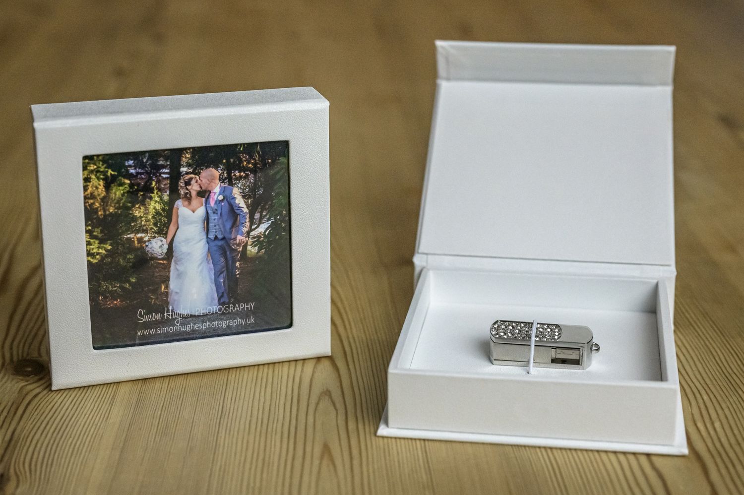 Wedding USB drive in personalised case