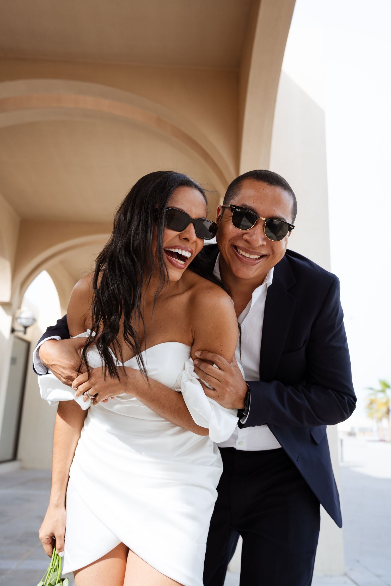 fun couples photoshoot in abu dhabi elopement