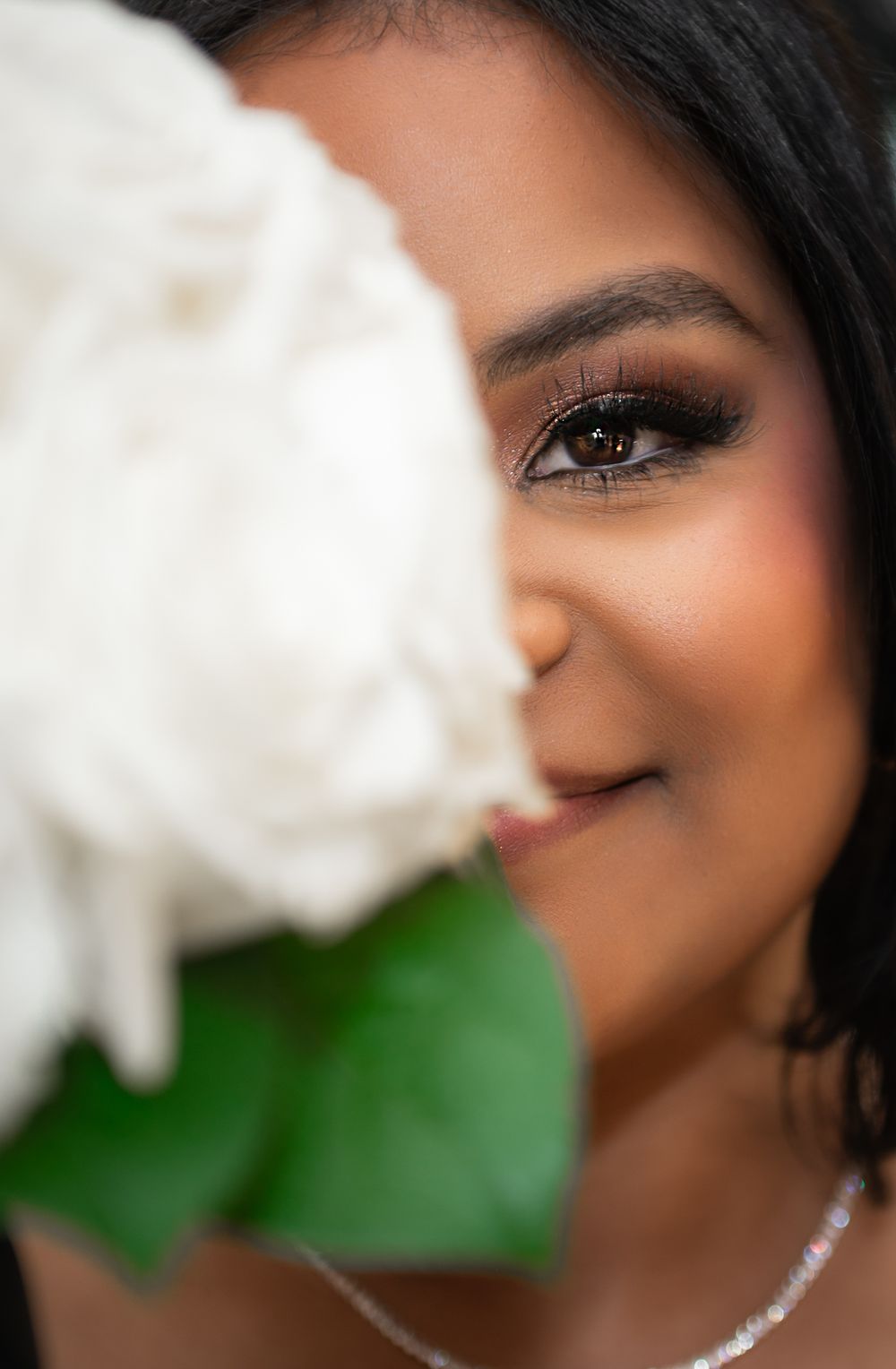 Elegant bridal portrait captured by Palm Beach wedding photographer