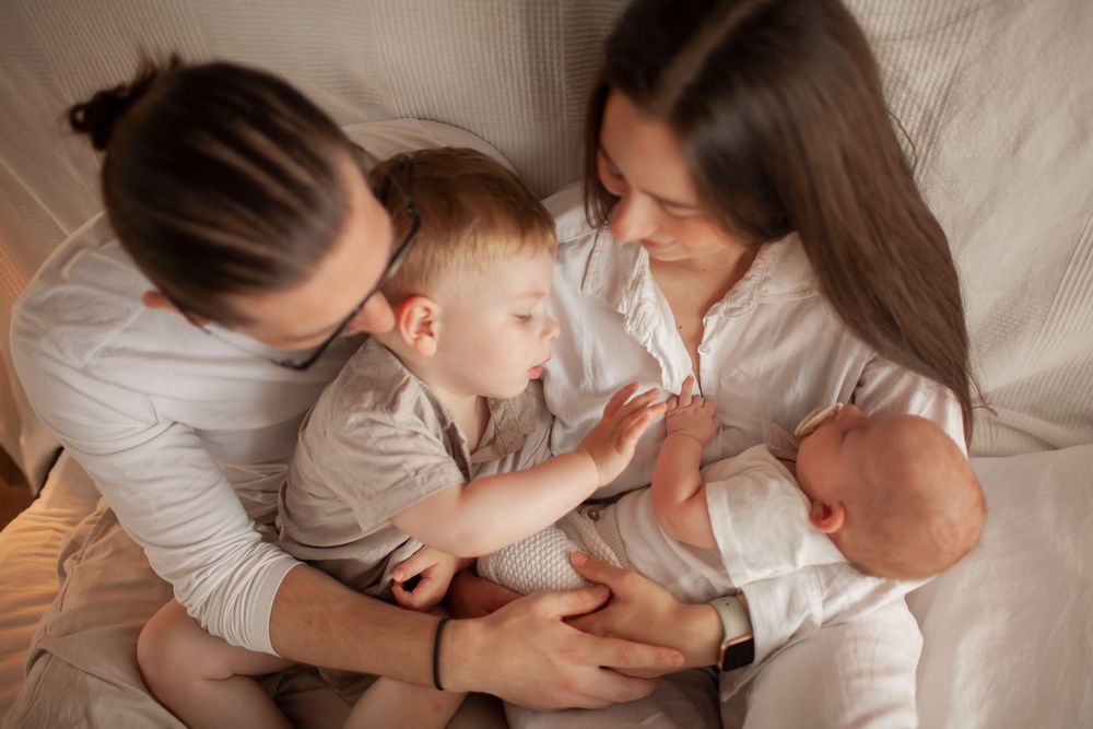 hele familien samlet