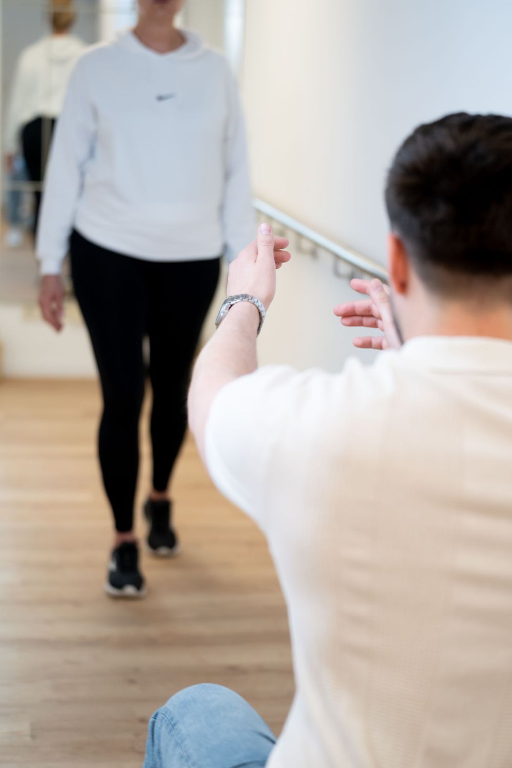 Businessfotografie in Sprockhövel: Ganganalyse im Orthopädie-Betrieb dokumentiert