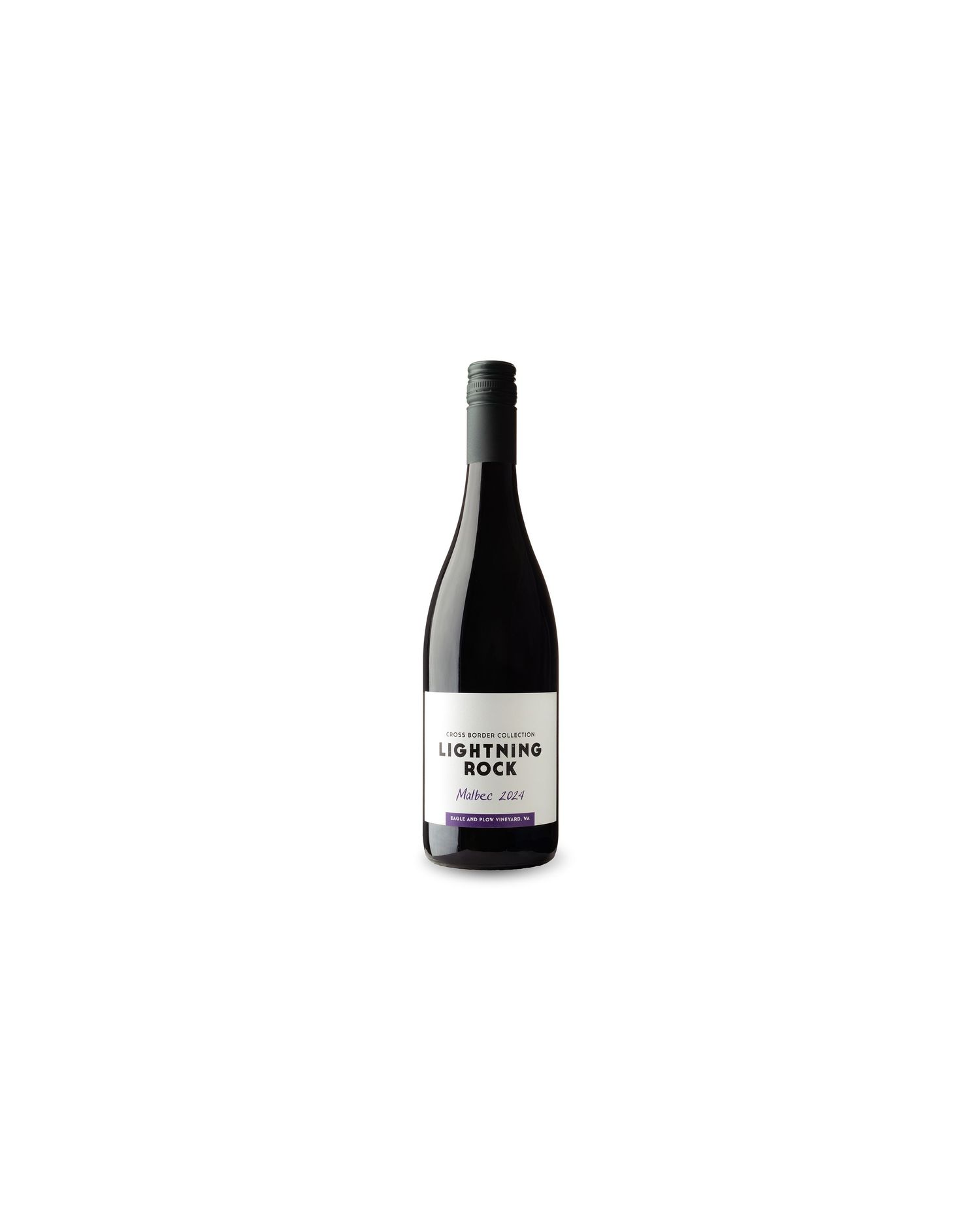 A bottle of Lightning Rock Malbec wine.